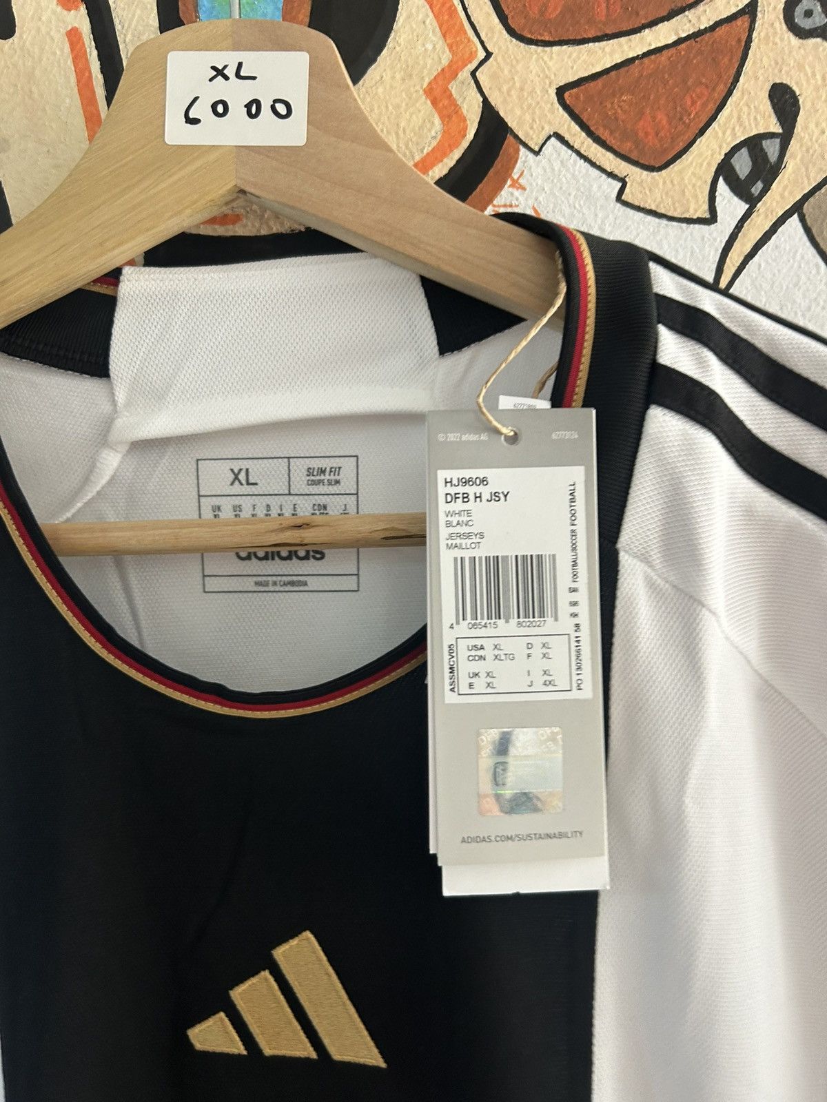 Adidas × Vintage 2022 Brand New Germany Home Kit Size US XL / EU 56 / 4 - 4 Thumbnail