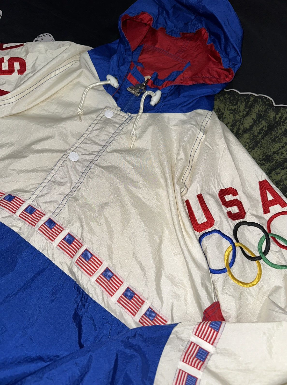 Starter × USA Olympics × Vintage Vintage Rare Starter USA Olympics 1996 90’s Size US XL / EU 56 / 4 - 2 Thumbnail