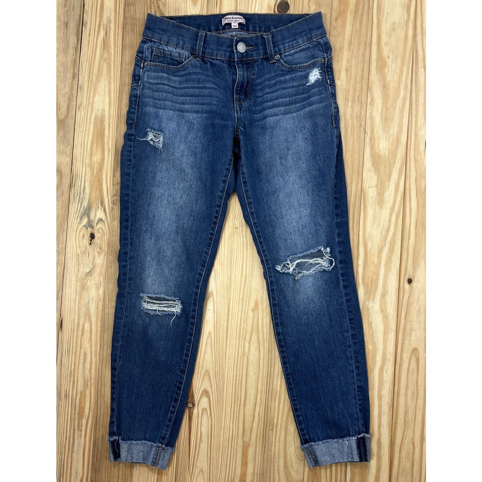Juicy Couture Juicy Couture Skinny Jeans Women Sz 2 Stretch Blue Denim Size 26" / US 2 / IT 38 - 1 Thumbnail