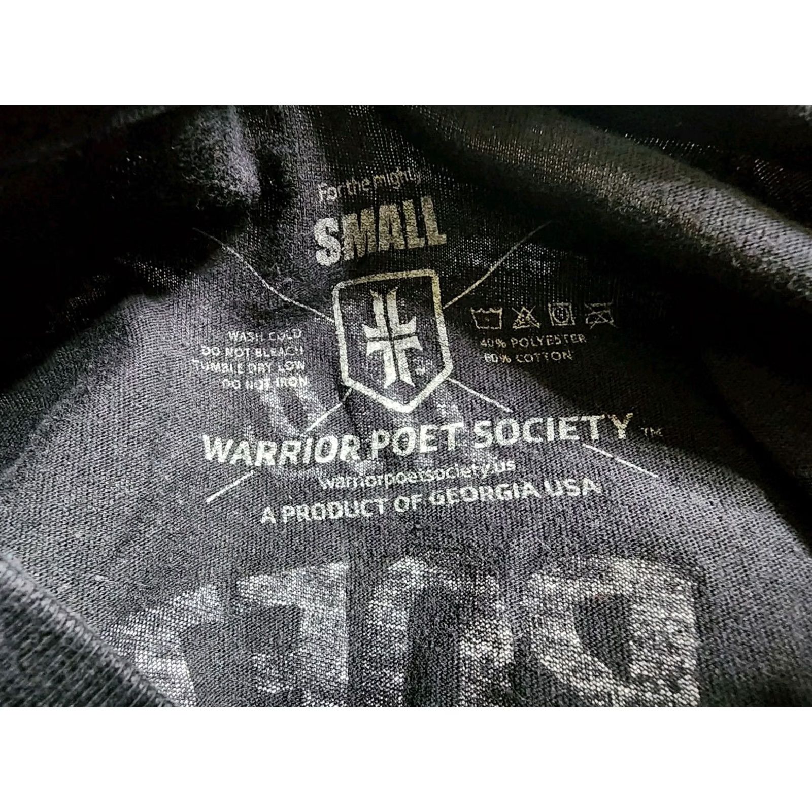 Doublet Mens S Warrior Poet Society T-Shirt Skull Graphic Print Double Sided Crew Neck Black Cotton Blend Short Sleeve Shirt Mens Size US S / EU 44-46 / 1 - 4 Thumbnail
