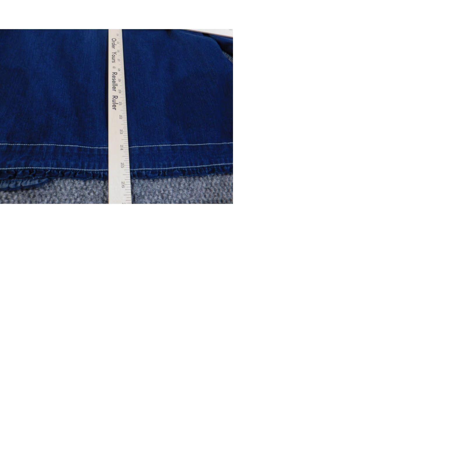 Vintage Alfred Dunner Jacket Blue Denim Womens Cotton Stretch Zip Long Sleeve Regular 10 Size L / US 10 / IT 46 - 9 Thumbnail