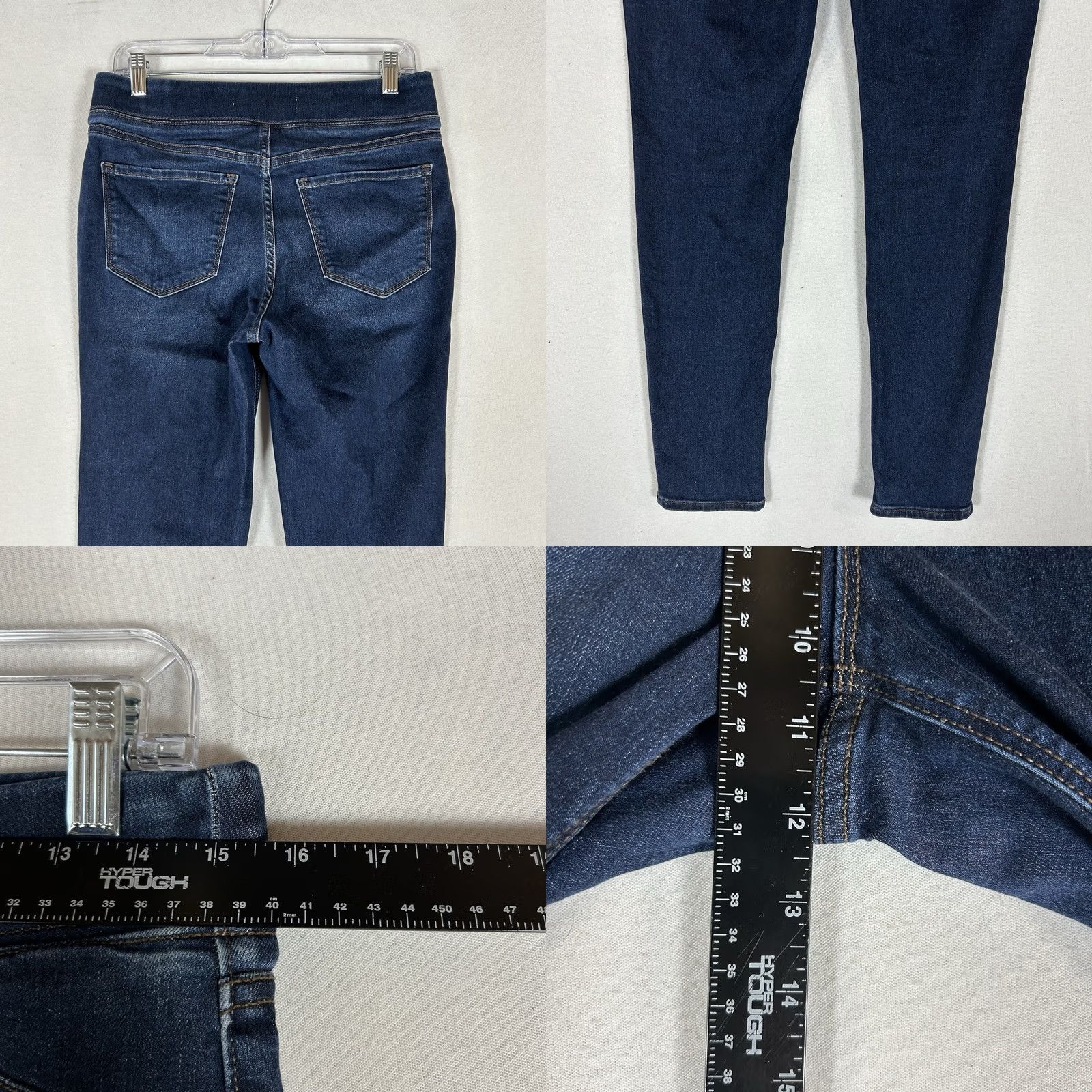 Old Navy Old Navy Rockstar Super Skinny Jeggings Womens 6 Blue Dark Wash Denim Pullover Jeans Skinny City 90s Womens Size M / US 6-8 / IT 42-44 - 8 Thumbnail