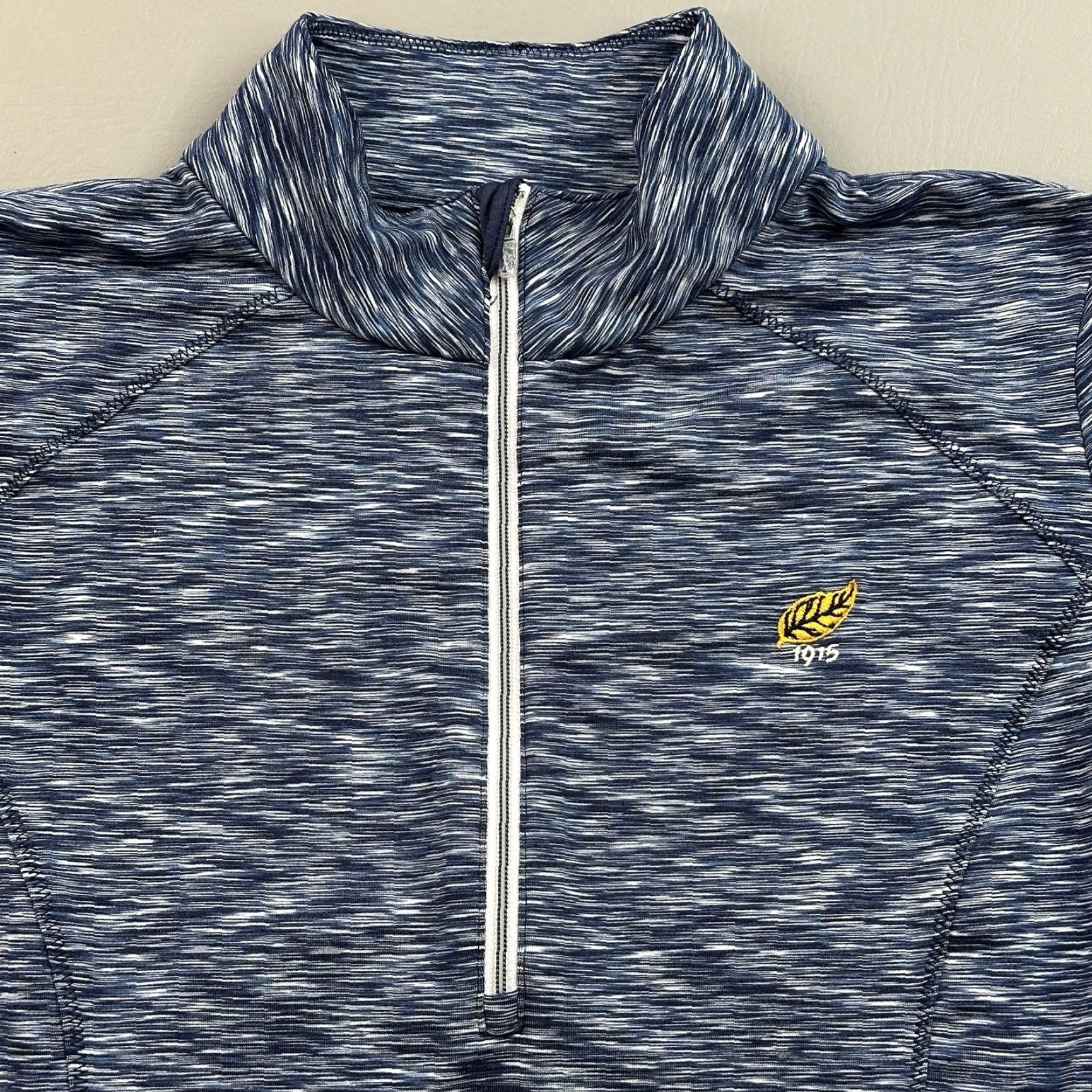 Vintage Zero Restriction Pullover Women's Small Blue Shae Mock 1/4 Zip Thumb Holes Golf Size S / US 4 / IT 40 - 3 Thumbnail