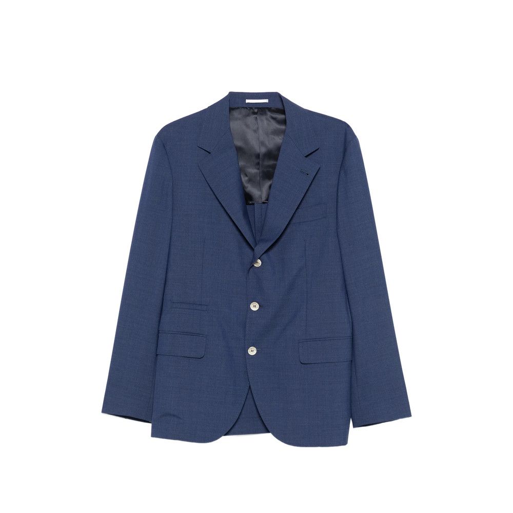 Brunello Cucinelli Brunello Cucinelli BLUE Jackets - Suit & Dinner Jackets Size US XL / EU 56 / 4 - 1 Thumbnail