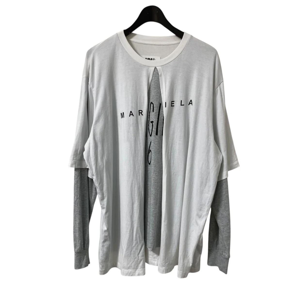 Maison Margiela Logo Layered Long Sleeve Tee Size US S / EU 44-46 / 1 - 1 Thumbnail