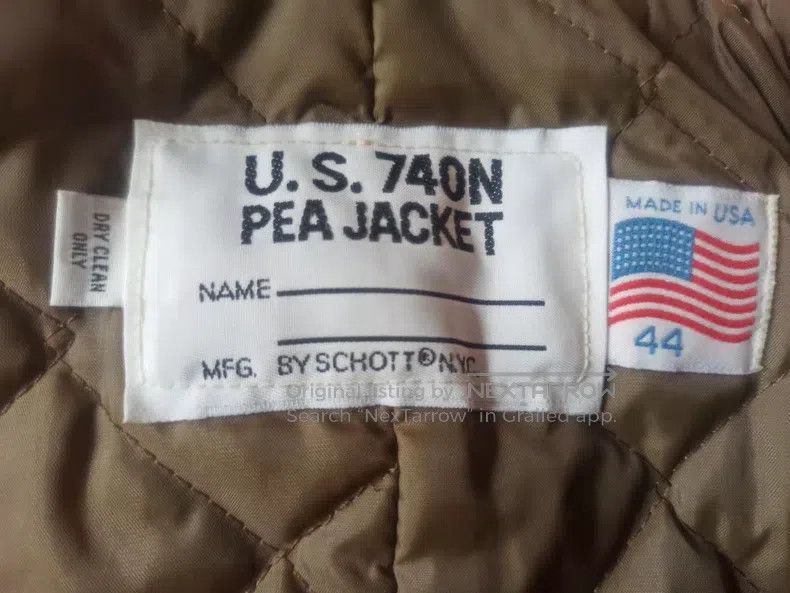 Schott Schott 740 khaki sea monarch coat Size S / US 4 / IT 40 - 6 Thumbnail