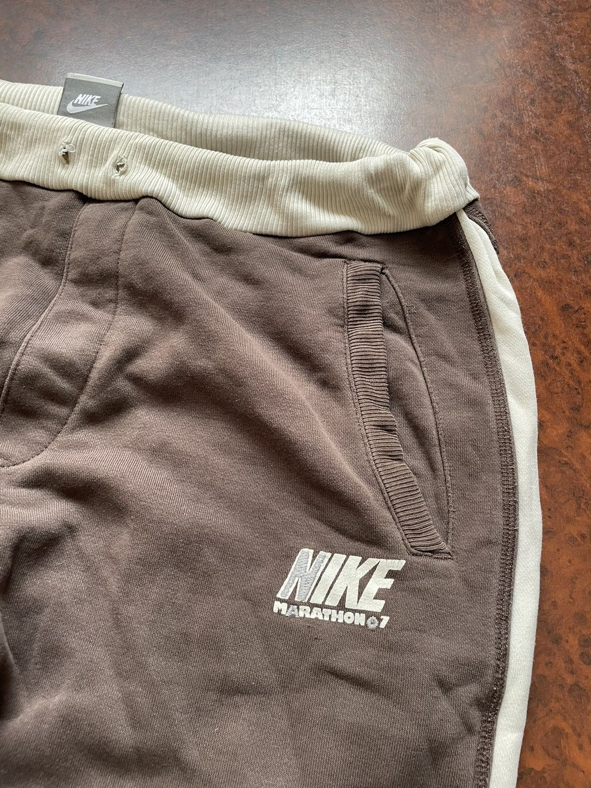 Nike × Vintage Brown nike pants trousers joggers baggy swoosh tn acg shox Size US 33 - 2 Thumbnail