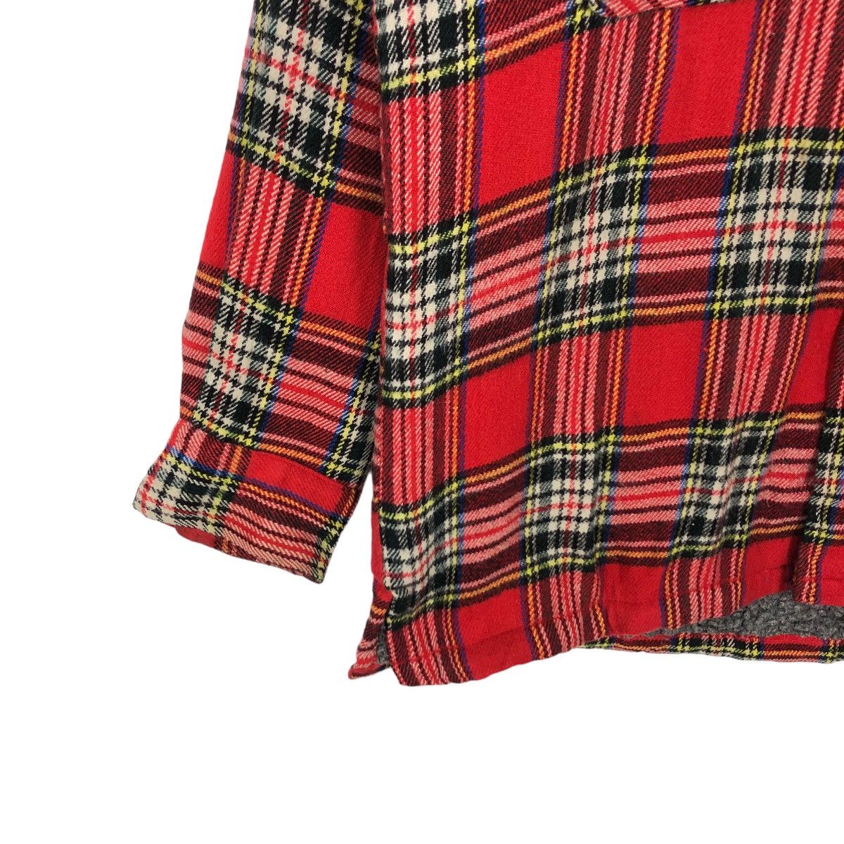 Flannel 🔥 RARE 90’s VINTAGE FLANNEL JACKET MANDOC USA TARTAN DESIGN Size US L / EU 52-54 / 3 - 3 Thumbnail