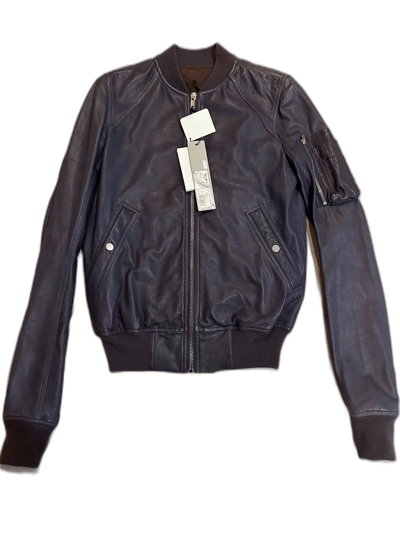 Rick Owens rick owens ro leather pilot jacket midnight purple-2508 Size US L / EU 52-54 / 3 - 1 Thumbnail