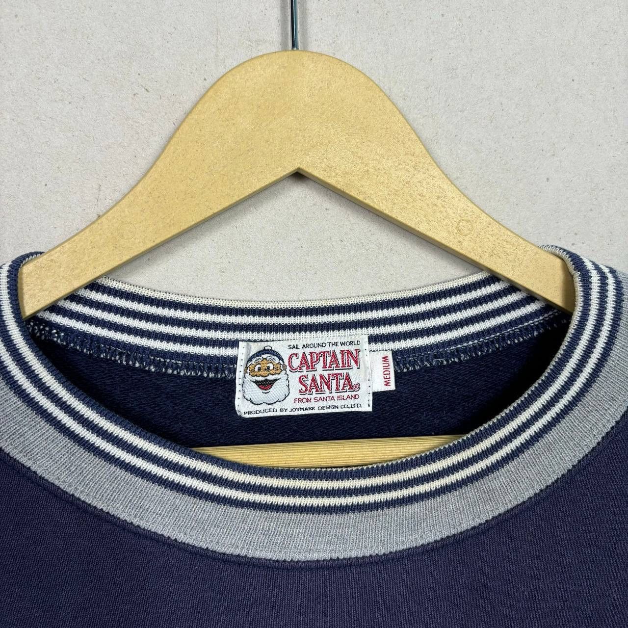 Japanese Brand Vtg 90s Captain Santa Sports Club Sweatshirt M Navy Faded Size US M / EU 48-50 / 2 - 9 Thumbnail