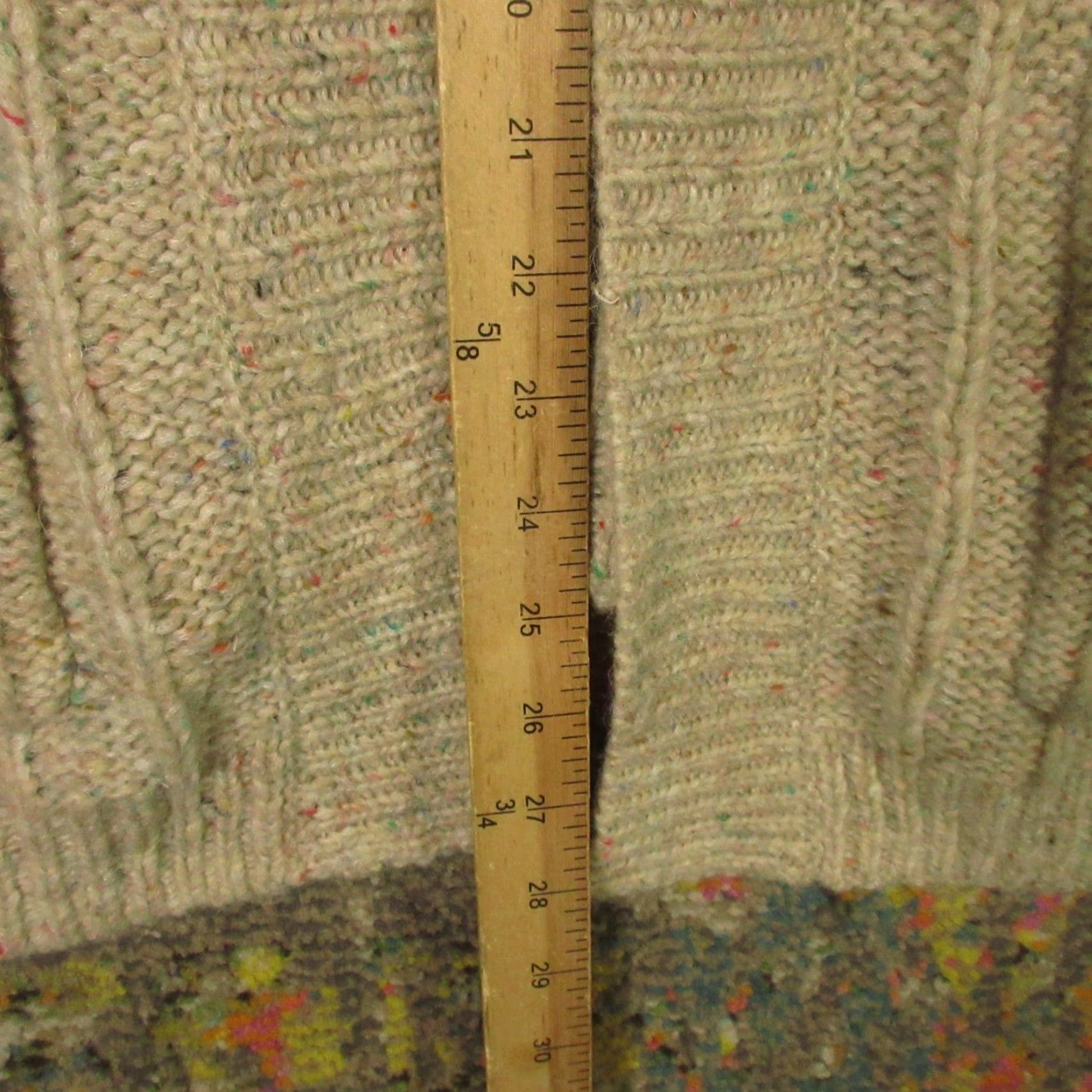 Madewell Madewell Cardigan Womens S Open Front Long Line Wool Alpaca Knit Beige Solid Oversized Long Sleeve Pullover Sweater Fall Winter Spring Size S / US 4 / IT 40 - 5 Thumbnail