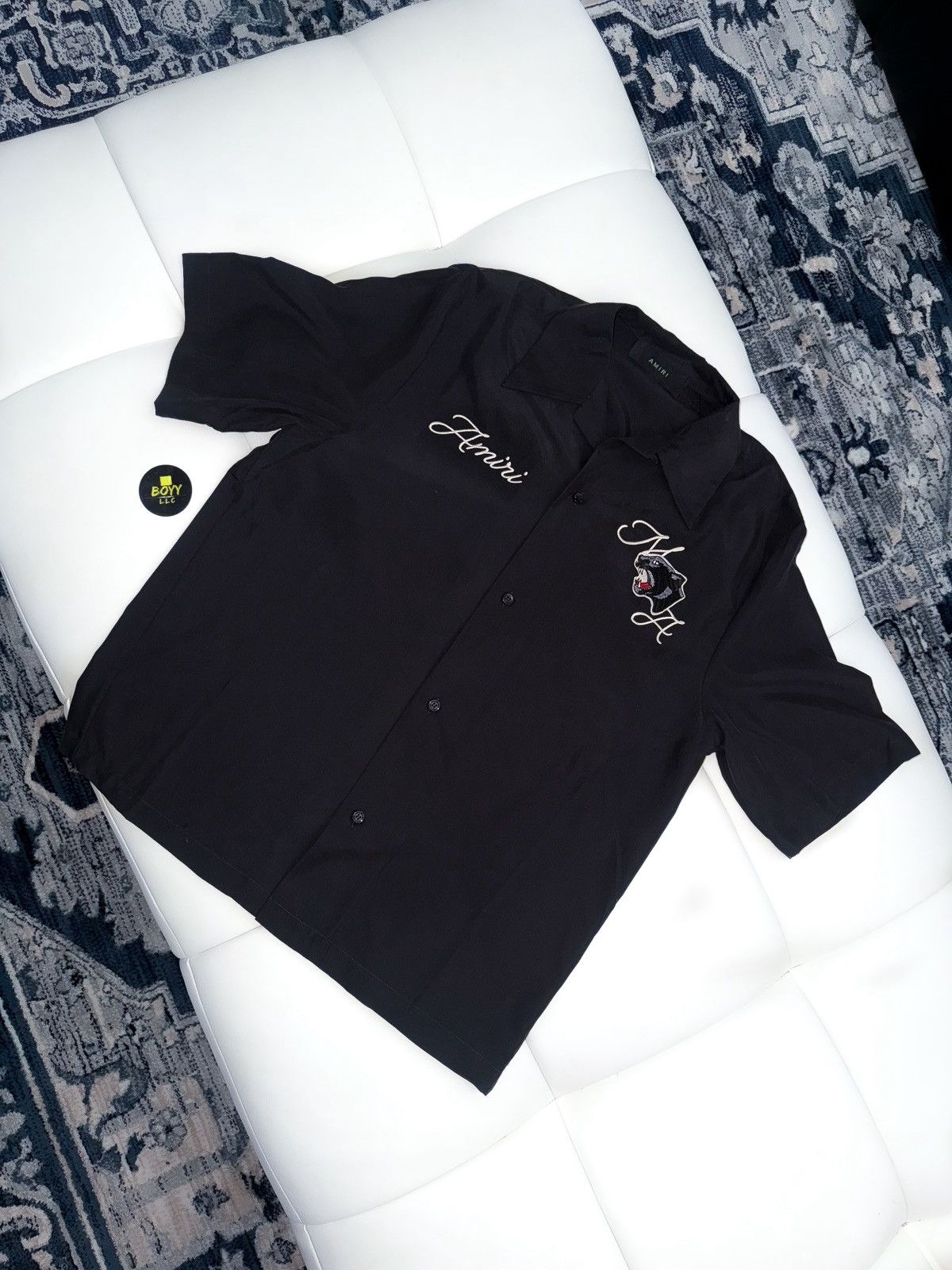 Amiri Amiri panther logo collar shirt Size US M / EU 48-50 / 2 - 2 Thumbnail