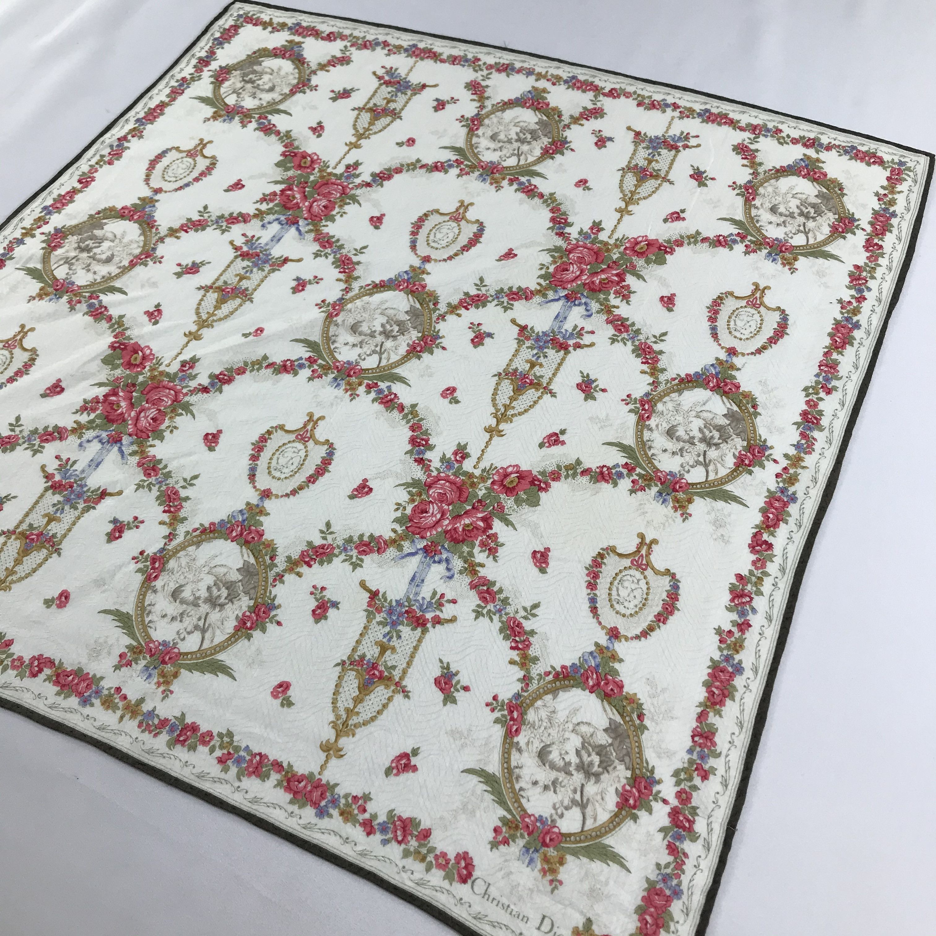Christian Dior Monsieur VINTAGE Christian Dior Handkerchief Neckerchief Bandana H700 Size ONE SIZE - 4 Thumbnail