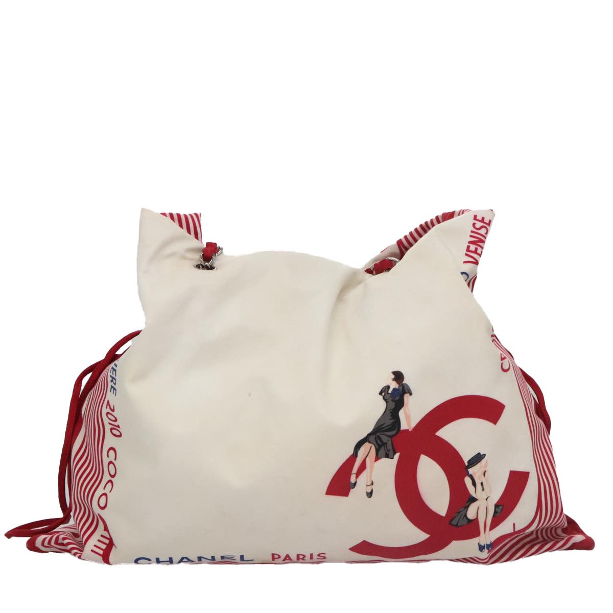 Chanel Bonbon Bag Tote in White, Women's