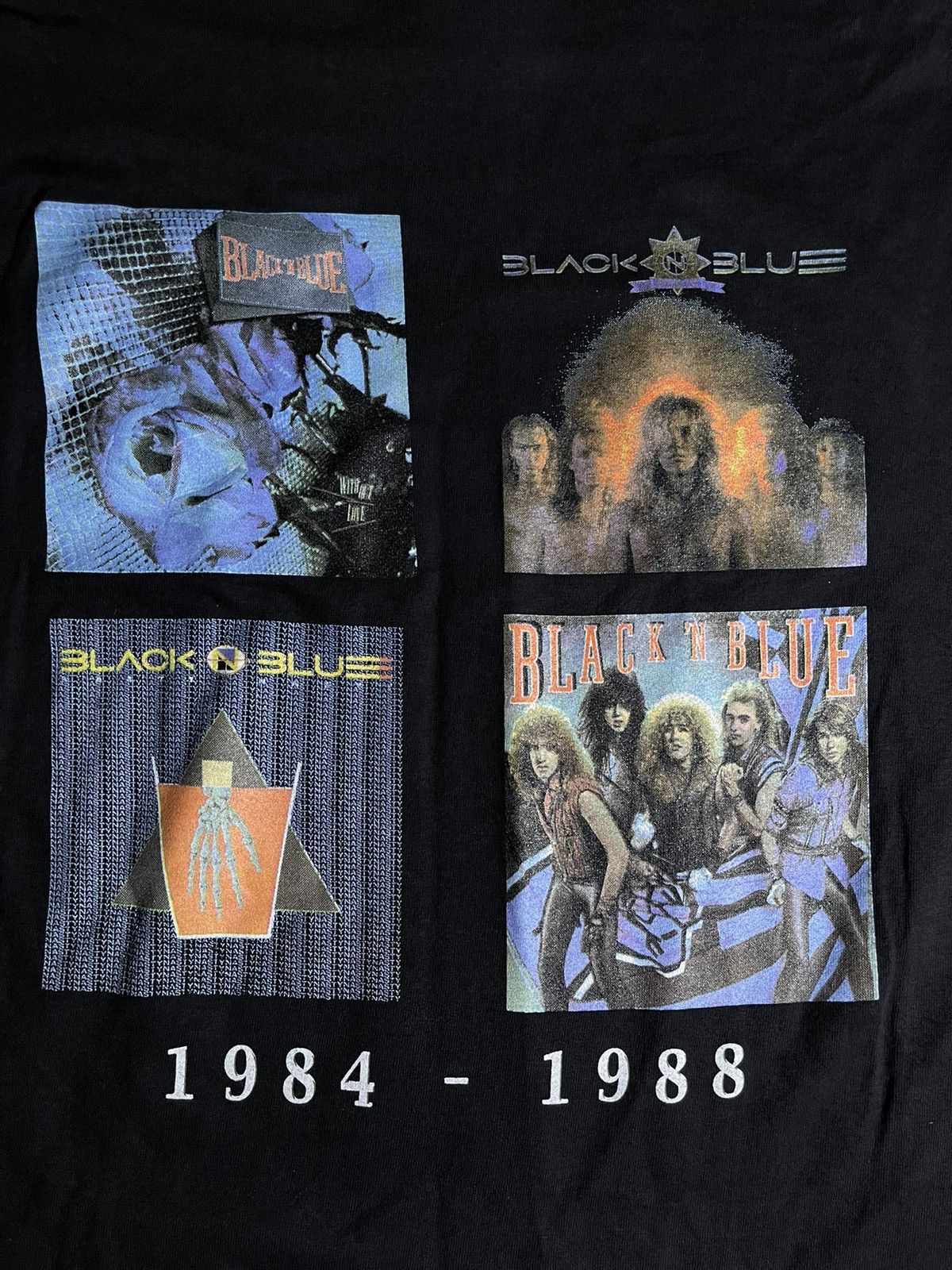 Band Tees Black and Blue Band T-shirt 84’- 88’ Size US L / EU 52-54 / 3 - 5 Thumbnail