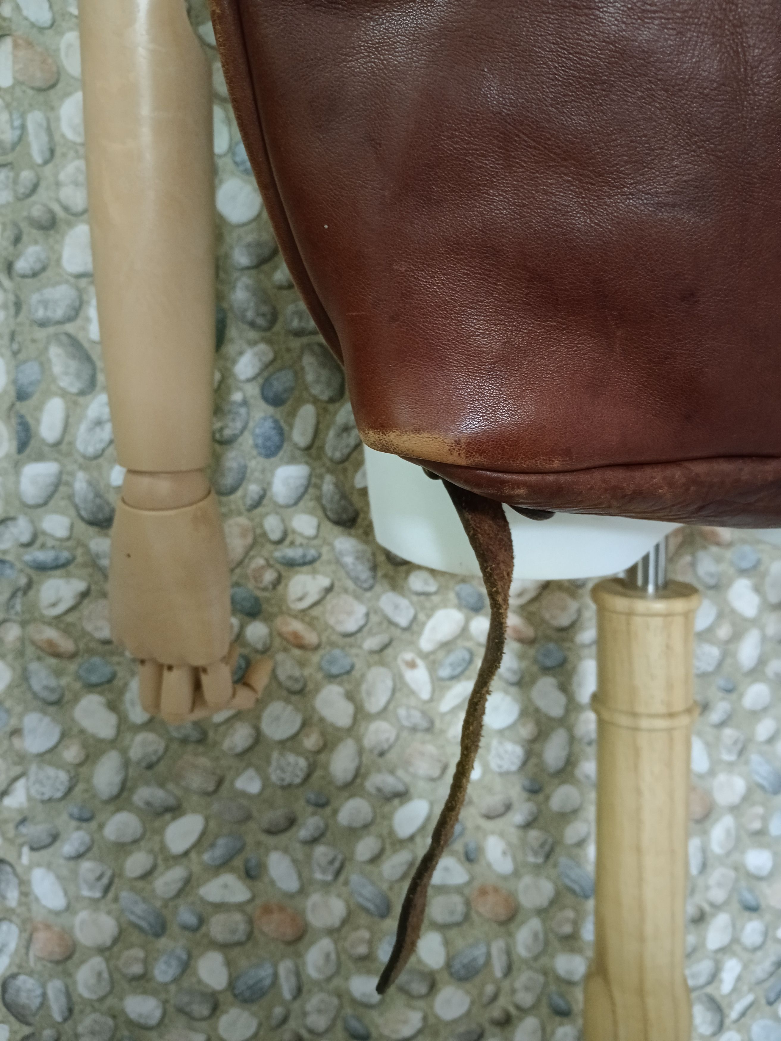 Leather HERZ PATINS LEATHER R-135 Star Backpack" dalam tajuk. Size ONE SIZE - 5 Thumbnail