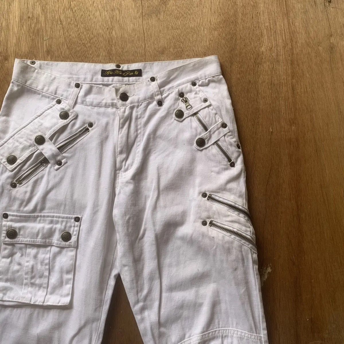 Hysteric Glamour CRAZY💥DOUBLE KNEE JAPANESE VTG TROUSERS FLARE BONDAGE PANTS Size US 29 - 5 Thumbnail