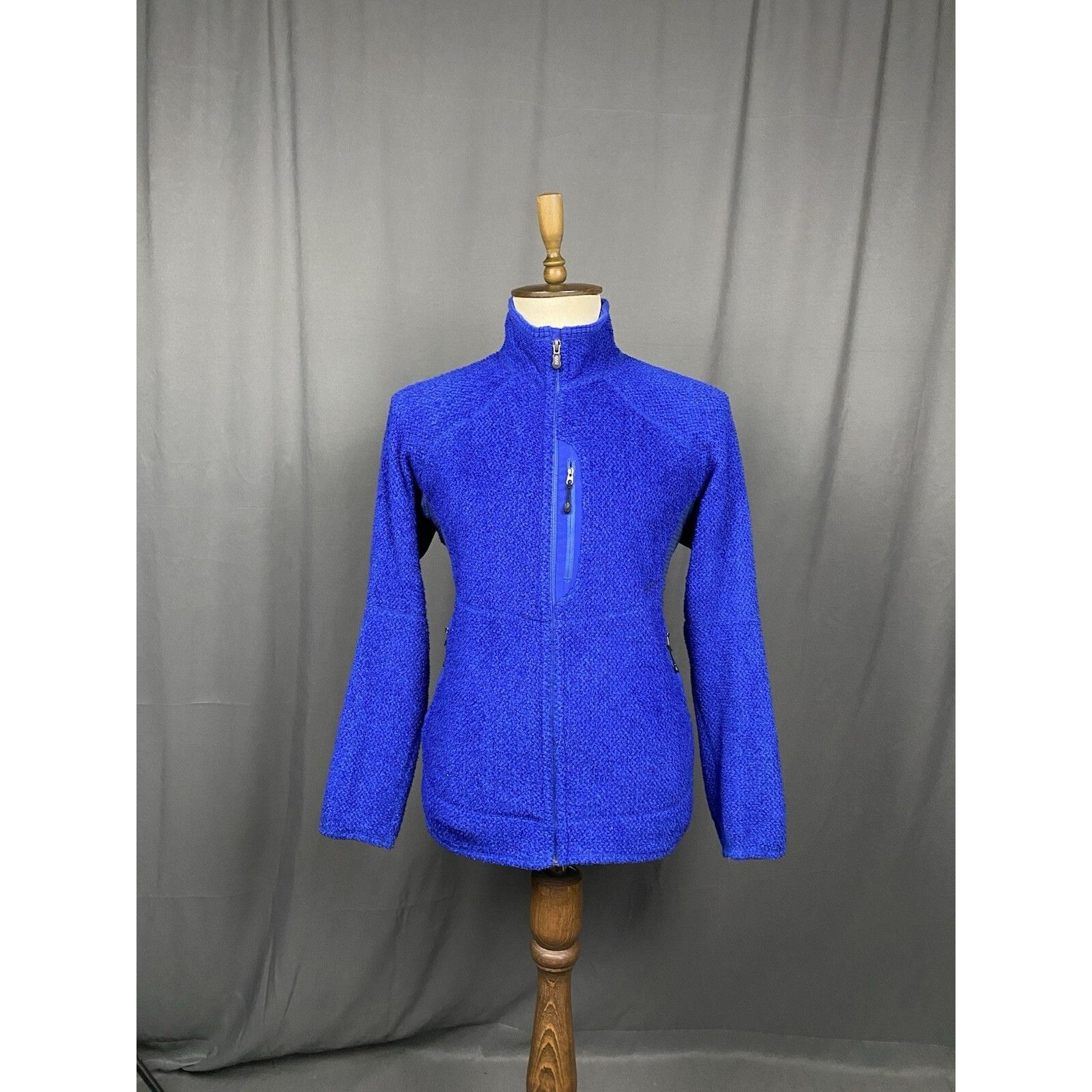 Patagonia Patagonia Deep Pile Men's Blue Full Zip Fleeced Sweater Size Size US L / EU 52-54 / 3 - 3 Thumbnail