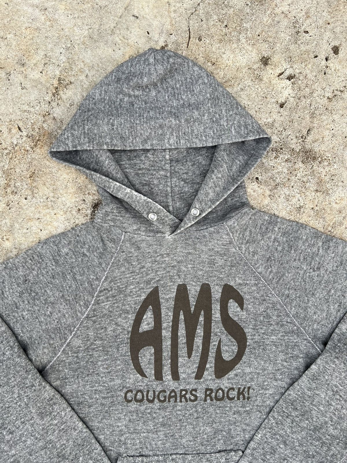 Vintage Vintage 70s Grey Hoodie Size US S / EU 44-46 / 1 - 2 Thumbnail