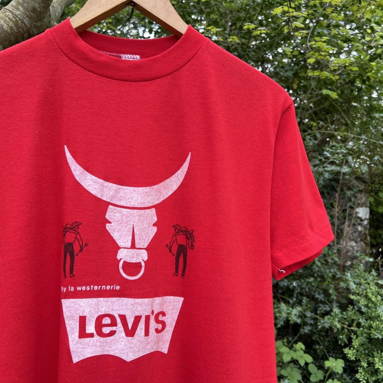 Levi's Vintage 80’s Levi’s Saddleman Graphic T-Shirt Size US M / EU 48-50 / 2 - 2 Thumbnail