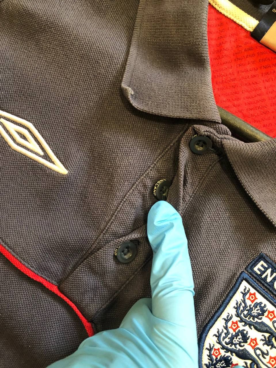 Umbro Vintage Umbro England Soccer Jersey Shirt Football Team Size US L / EU 52-54 / 3 - 11 Thumbnail