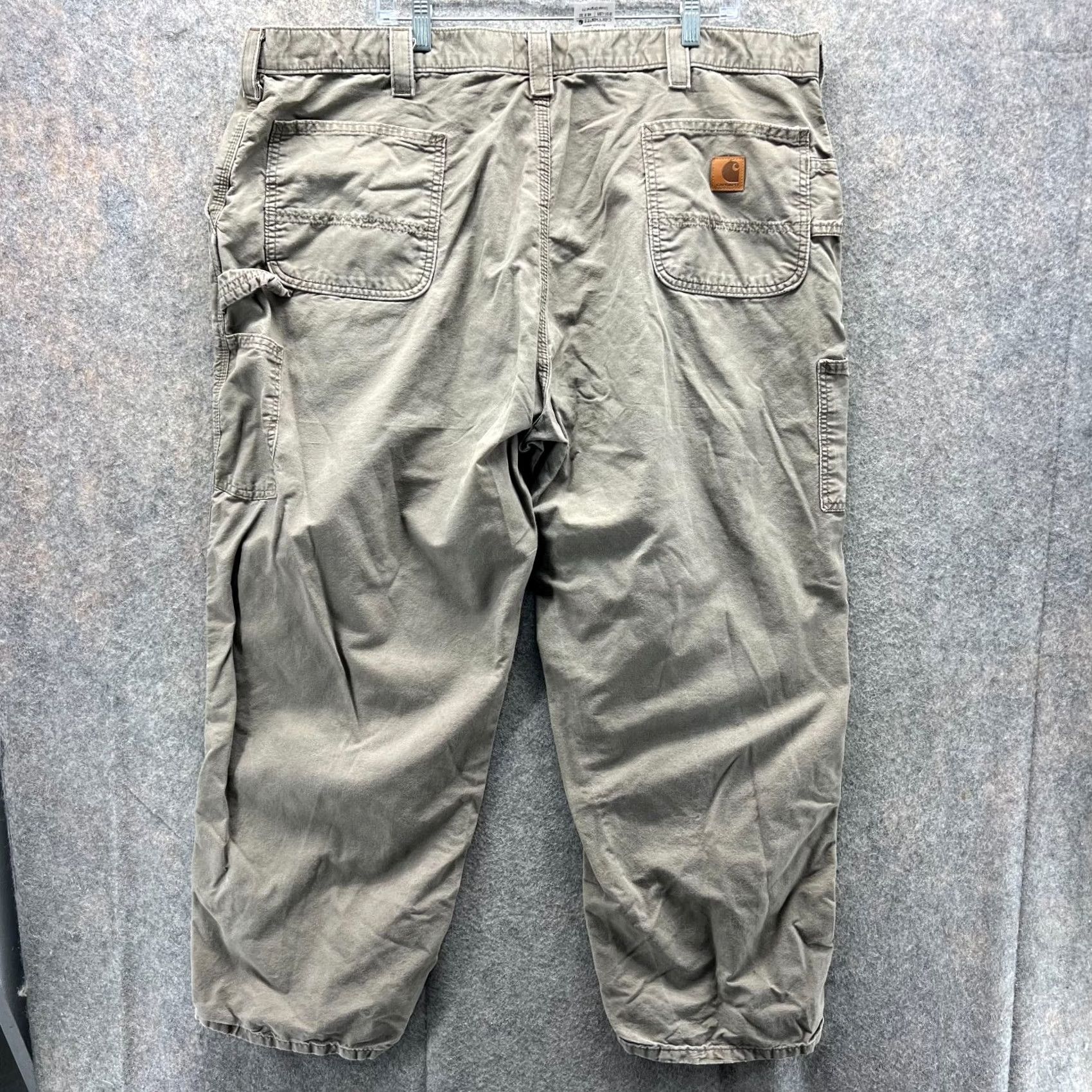 Carhartt Carhartt Pants Men 46x30 Khaki Beige Canvas Cargo Pocket Straight 46 Beige Mens Regular 30in Inseam B151 LBR Size US 30 / EU 46 - 4 Thumbnail