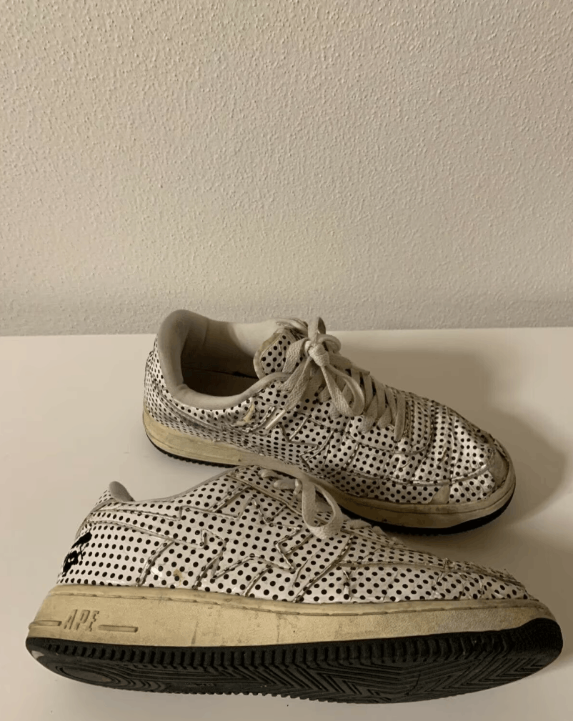 Bape × Kaws Bape x Kaws Vintage Bapesta AF1 Polka Dot Chompers FS-029 Size US 10.5 / EU 43-44 - 7 Thumbnail