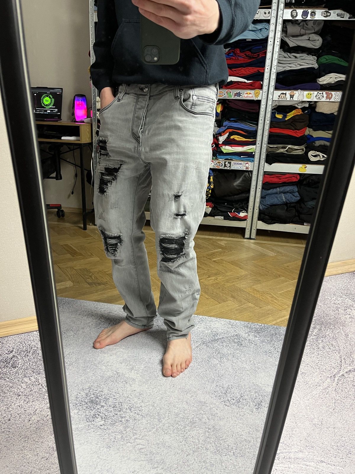 Japanese Brand × True Religion True Religion Rocco Distressed Relaxed Skinny Jeans Y2k Rare Size US 34 / EU 50 - 3 Thumbnail