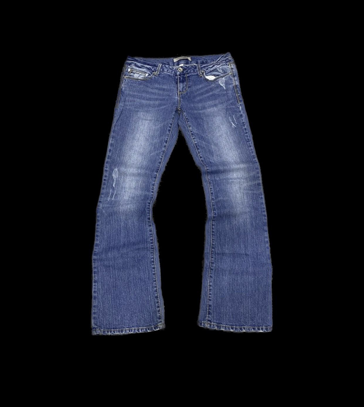 Hysteric Glamour × Japanese Brand × Vintage Sickk☠️ Flare Jeans Aerospotale Washed 90s Cowboy Size US 32 / EU 48 - 1 Thumbnail