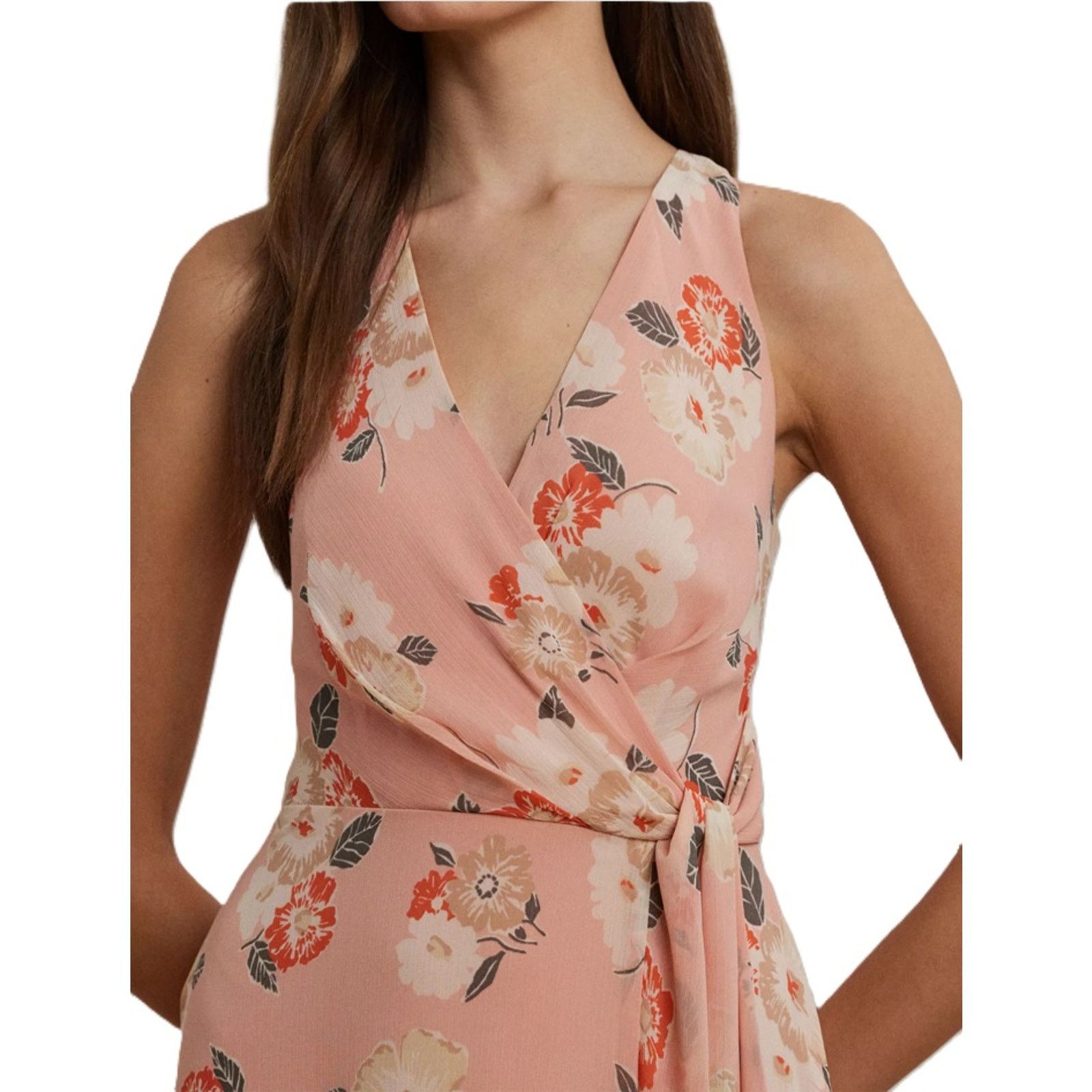 Ralph Lauren Ralph Lauren Women Pink Floral Georgette Maxi Dress Size 12 Size XL / US 12-14 / IT 48-50 - 4 Thumbnail
