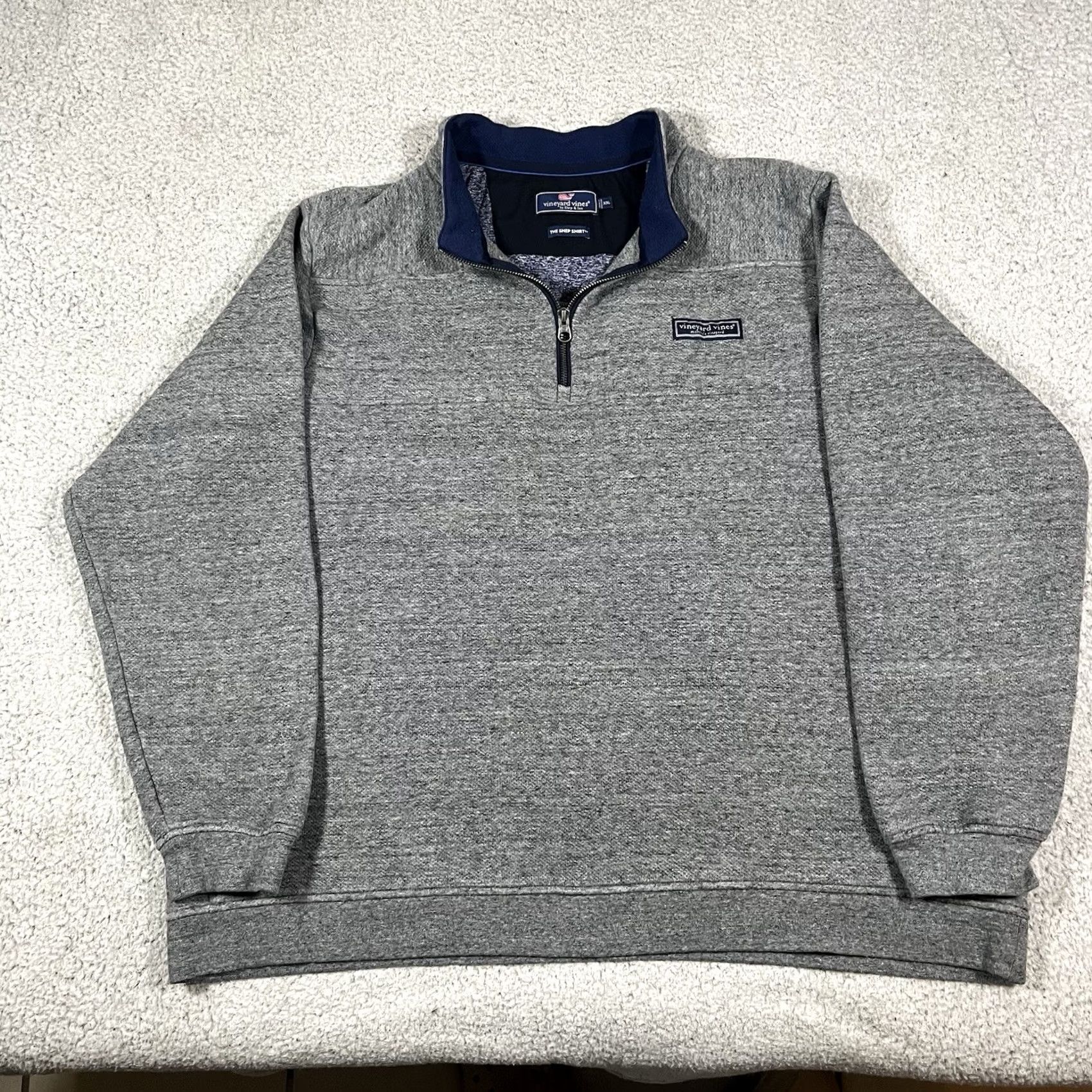 Vineyard Vines Vineyard Vines 1/4 Zip Pullover Mens 2XL Gray The Shep Shirt Sweater Preppy Size US XXL / EU 58 / 5 - 5 Thumbnail