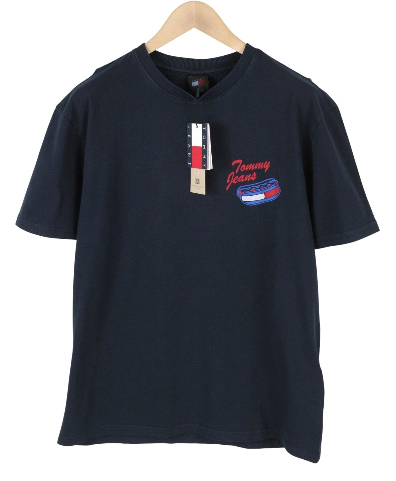 Tommy Hilfiger M Dark Blue Crew Neck Logo Short Sleeve 87713 Size US M / EU 48-50 / 2 - 1 Thumbnail