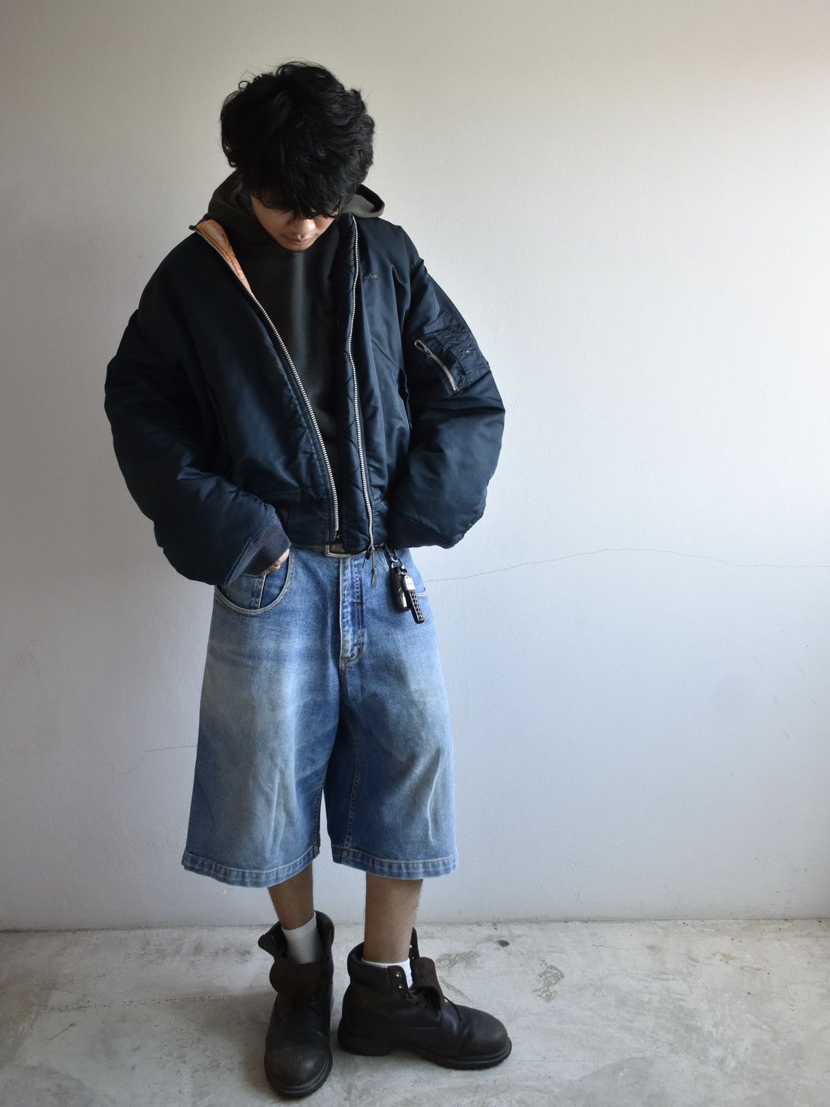 Schott Vintage Schott Flight Bomber Distressed Jacket Size US XL / EU 56 / 4 - 6 Thumbnail