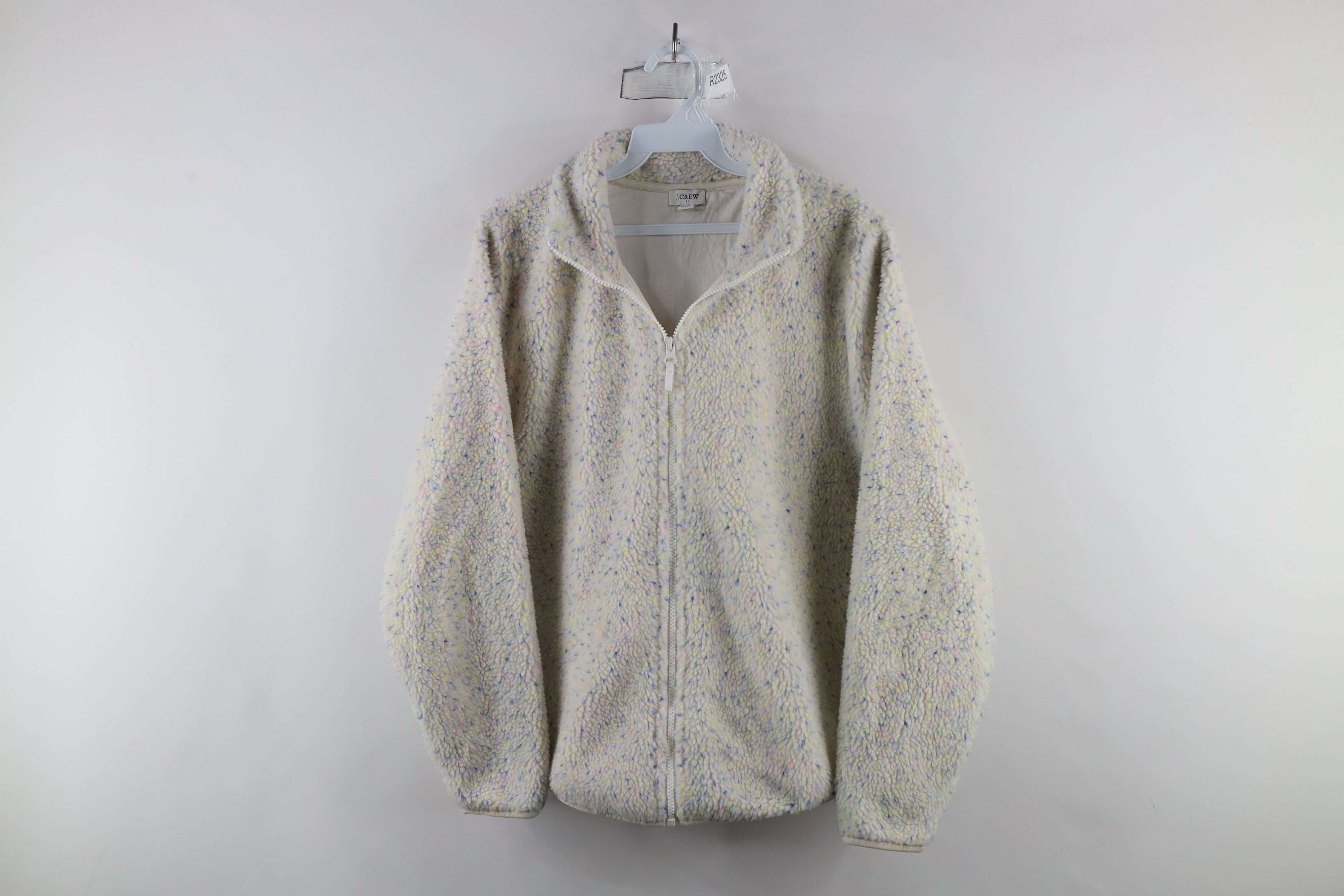 J.Crew × Vintage J Crew Fleck Deep Pile Fleece Full Zip Jacket Polyester Size M / US 6-8 / IT 42-44 - 1 Thumbnail