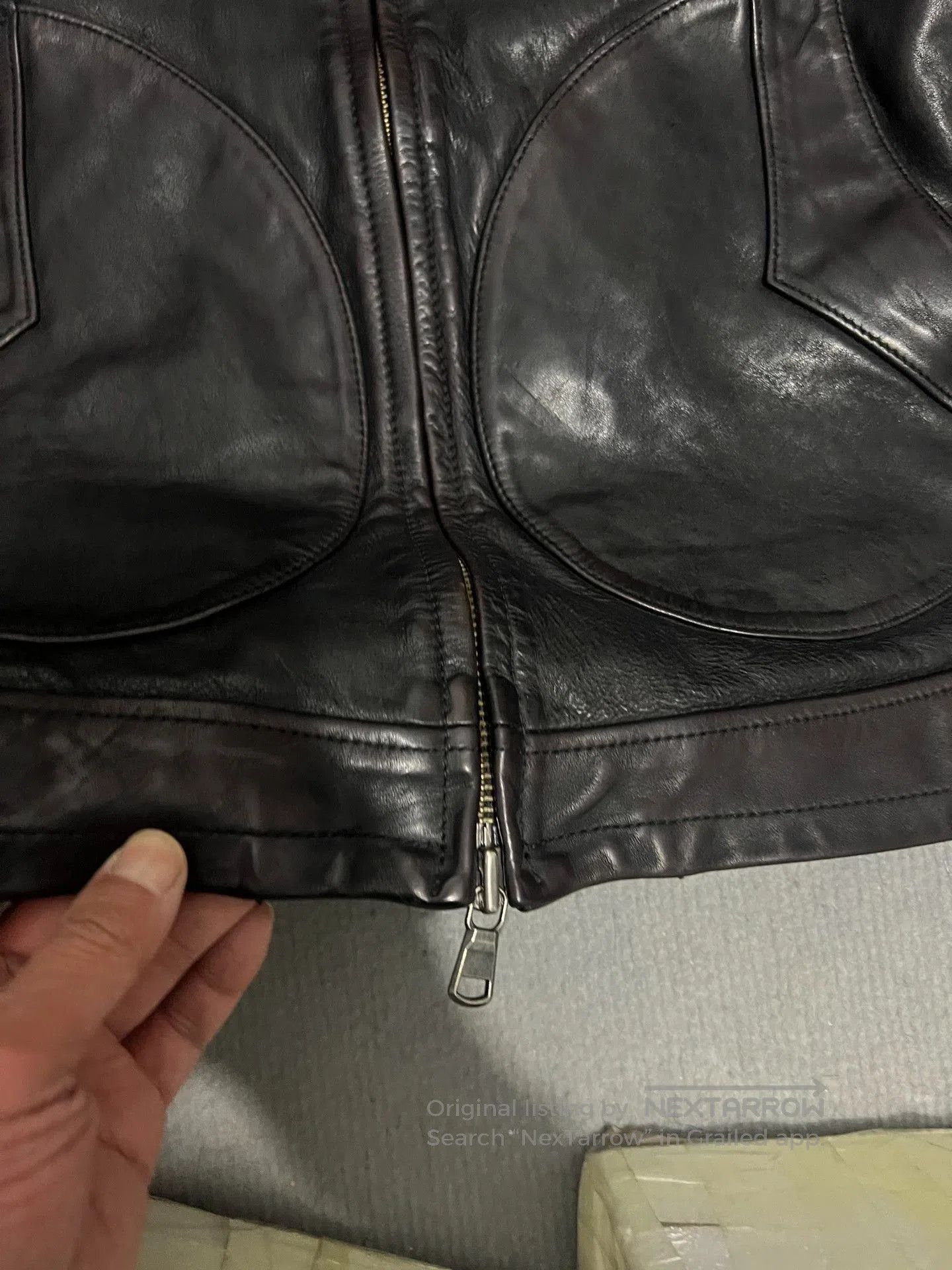 RRL Ralph Lauren Men's Horsehide Leather Jacket. Size US XXL / EU 58 / 5 - 5 Thumbnail