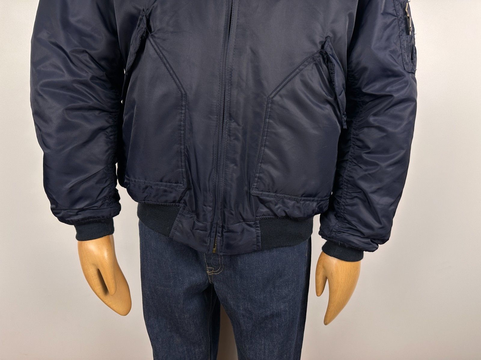 Other Flyers MA2 Cold Weather Jacket USAF Air Force Nylon Navy L Size US L / EU 52-54 / 3 - 3 Thumbnail