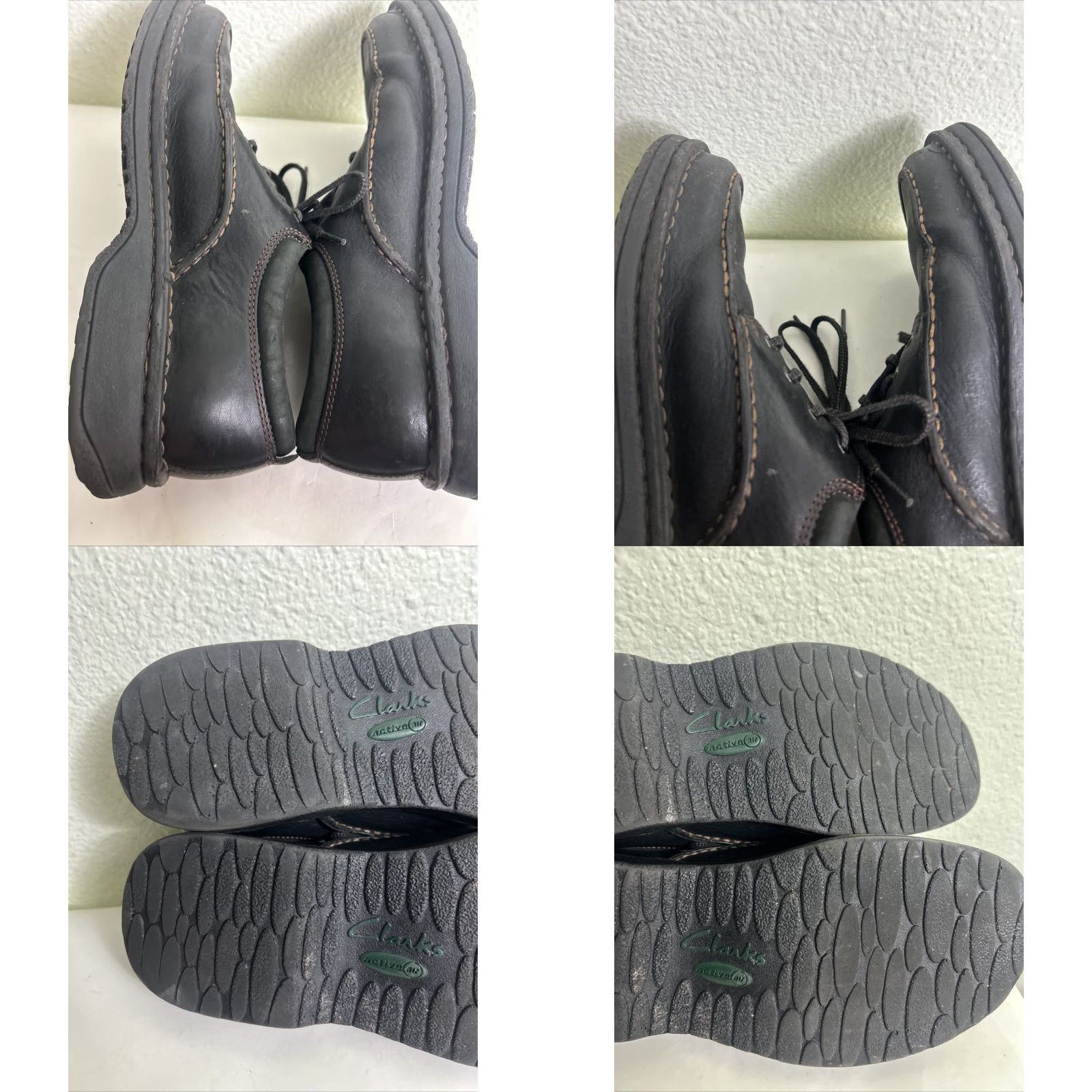 Clarks Clarks Keeler Walk Casual Shoes Men 9 M Black Brown Leather Upper Suede Insole Adjustable Comfort Shoes Mens Size US 9 / EU 42 - 10 Thumbnail