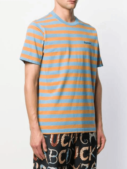 image of Supreme Bar Stripe Tee 17Ss in Striped, Men's (Size Medium)