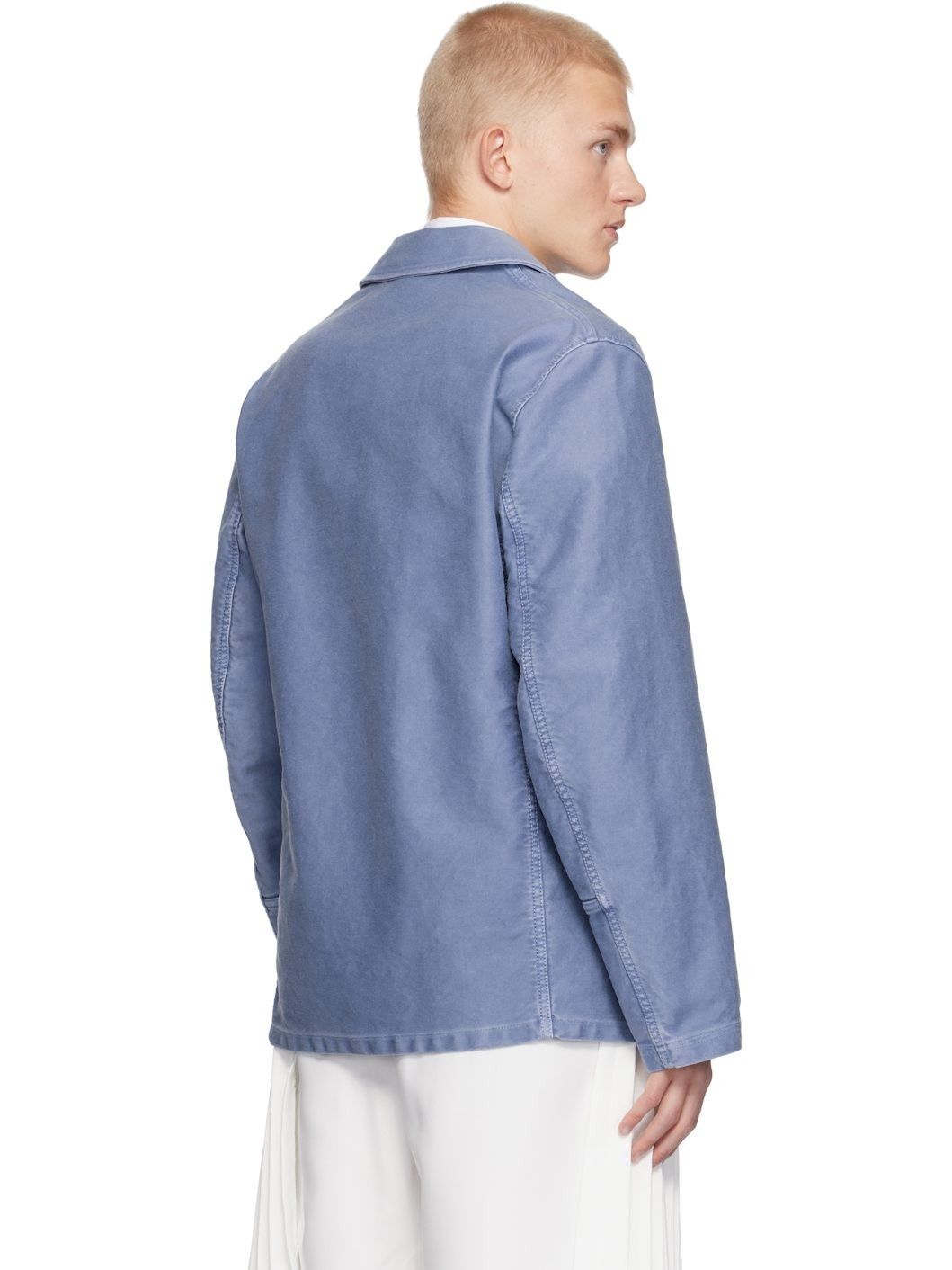 Marni o1w1db11025 Workwear Jacket in Blue Size US XL / EU 56 / 4 - 3 Thumbnail