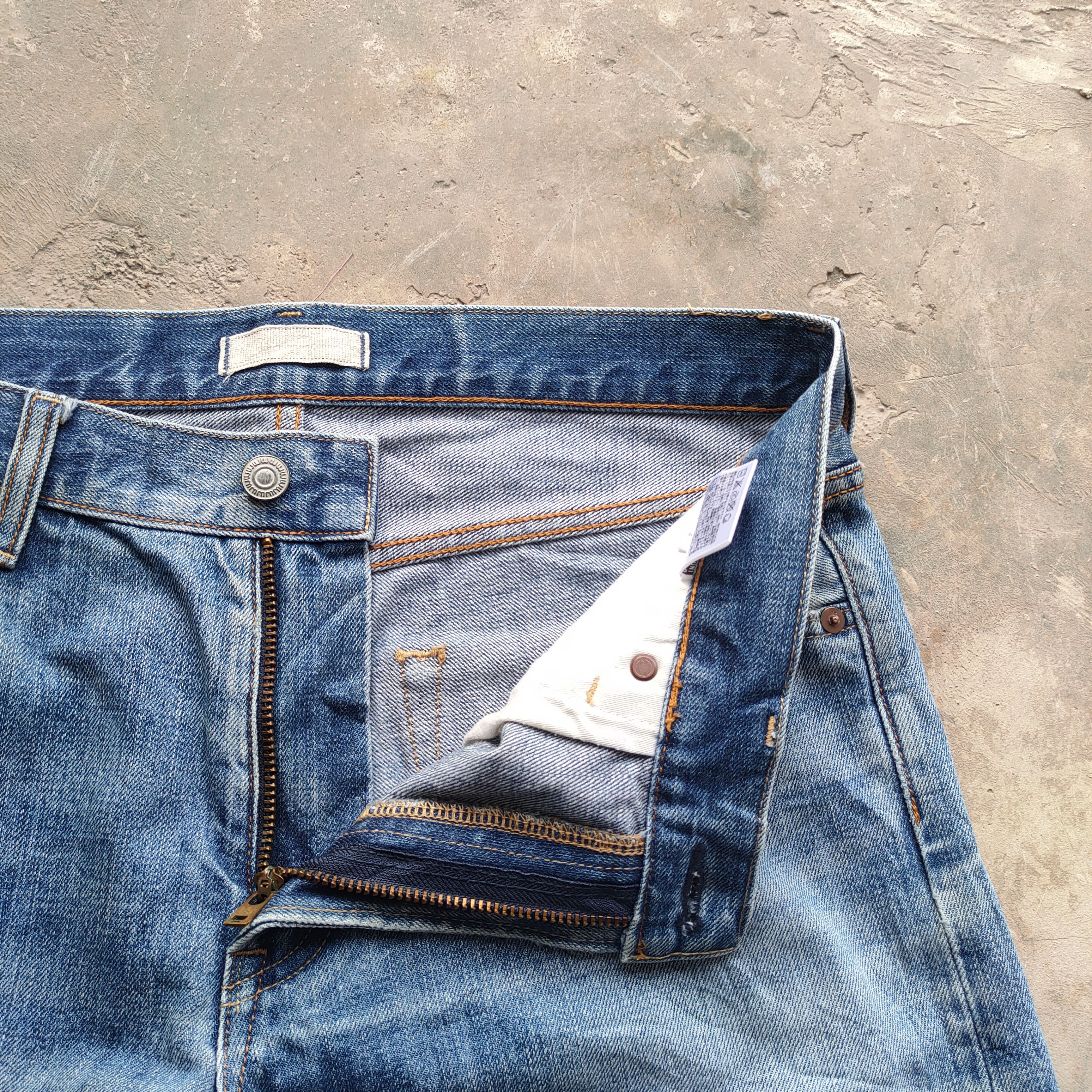 Japanese Brand × Vintage VINTAGE JAPANESE FADED DISTRESSED JEAN DENIM PANTS Size US 32 / EU 48 - 7 Thumbnail