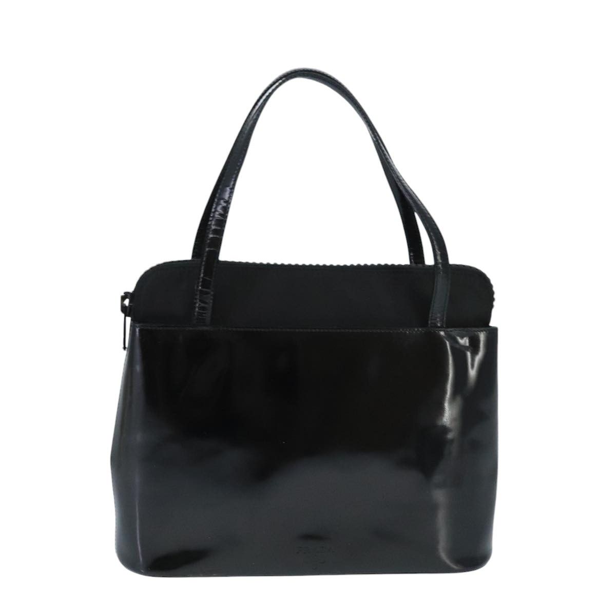 Prada Black Leather Handbag (Pre-Owned) Size ONE SIZE - 1 Thumbnail