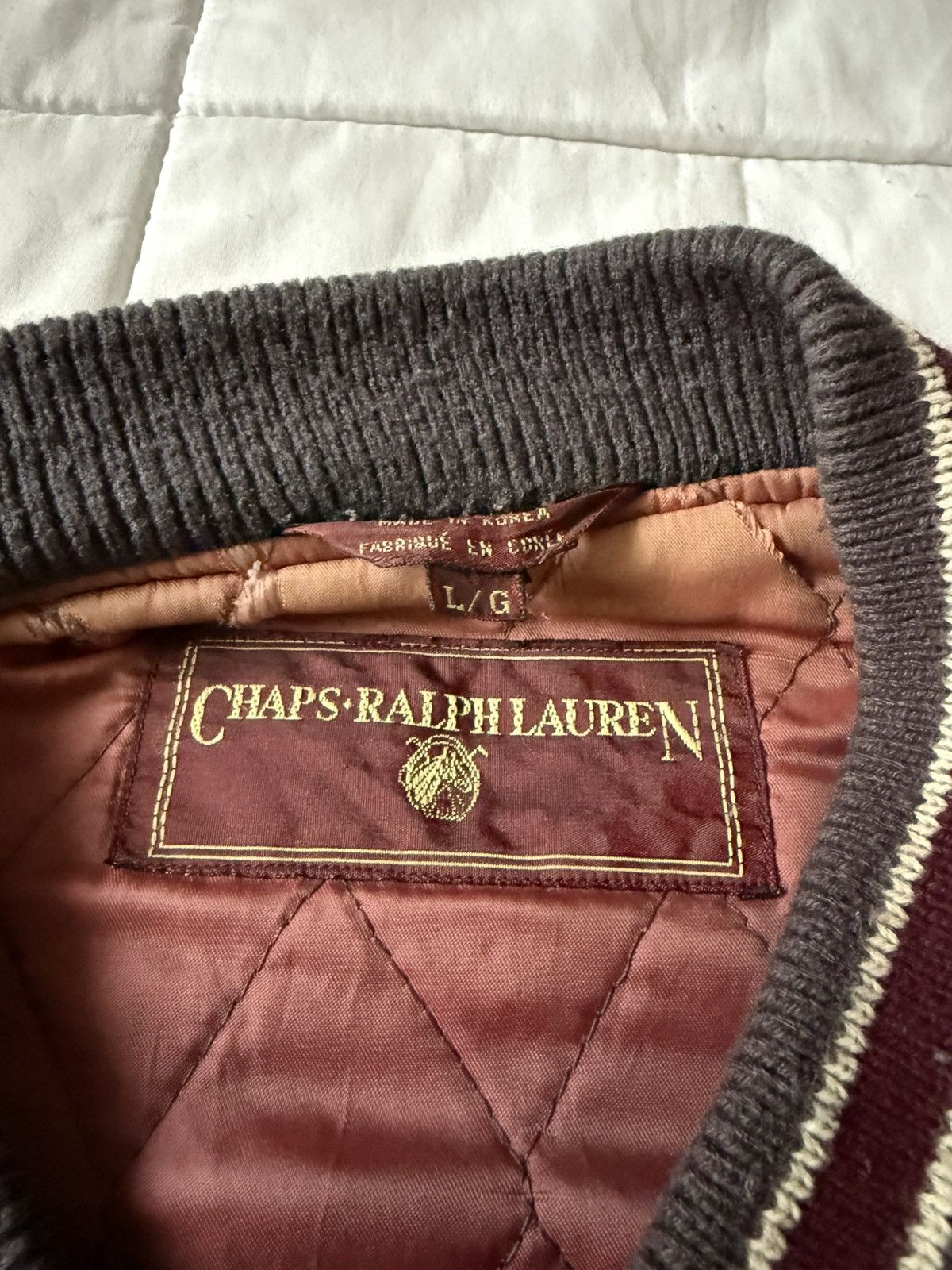 Chaps Ralph Lauren Vintage Chaps Ralph Lauren Varsity Bomber Jacket Size US L / EU 52-54 / 3 - 5 Thumbnail