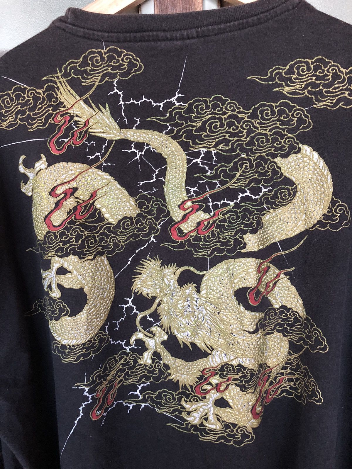 Bullet Noise Vintage Sukajan Dragon Long Sleeve Shirt Tee Size US L / EU 52-54 / 3 - 8 Thumbnail