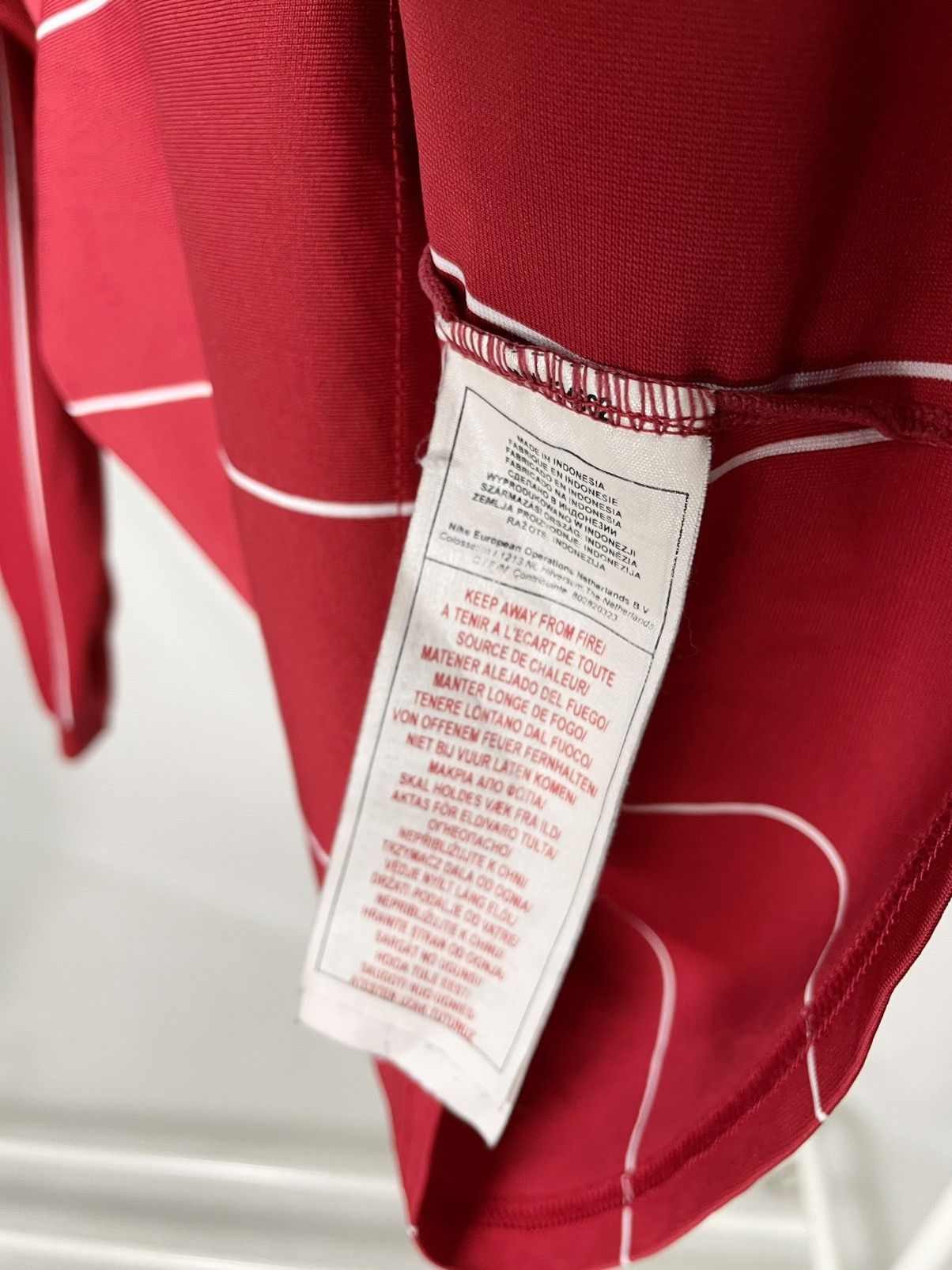 Nike Nike Vintage 🍒 Striped red Jersey long sleeve tee shirt t Size US S / EU 44-46 / 1 - 9 Thumbnail