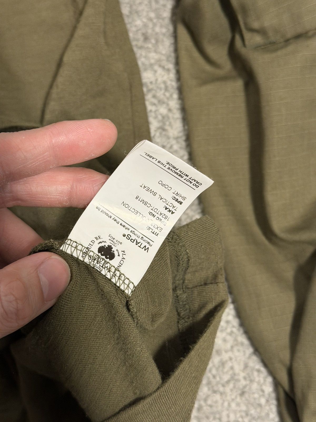 Wtaps WTAPS Tactical Shirt Olive Size L Size US L / EU 52-54 / 3 - 6 Thumbnail