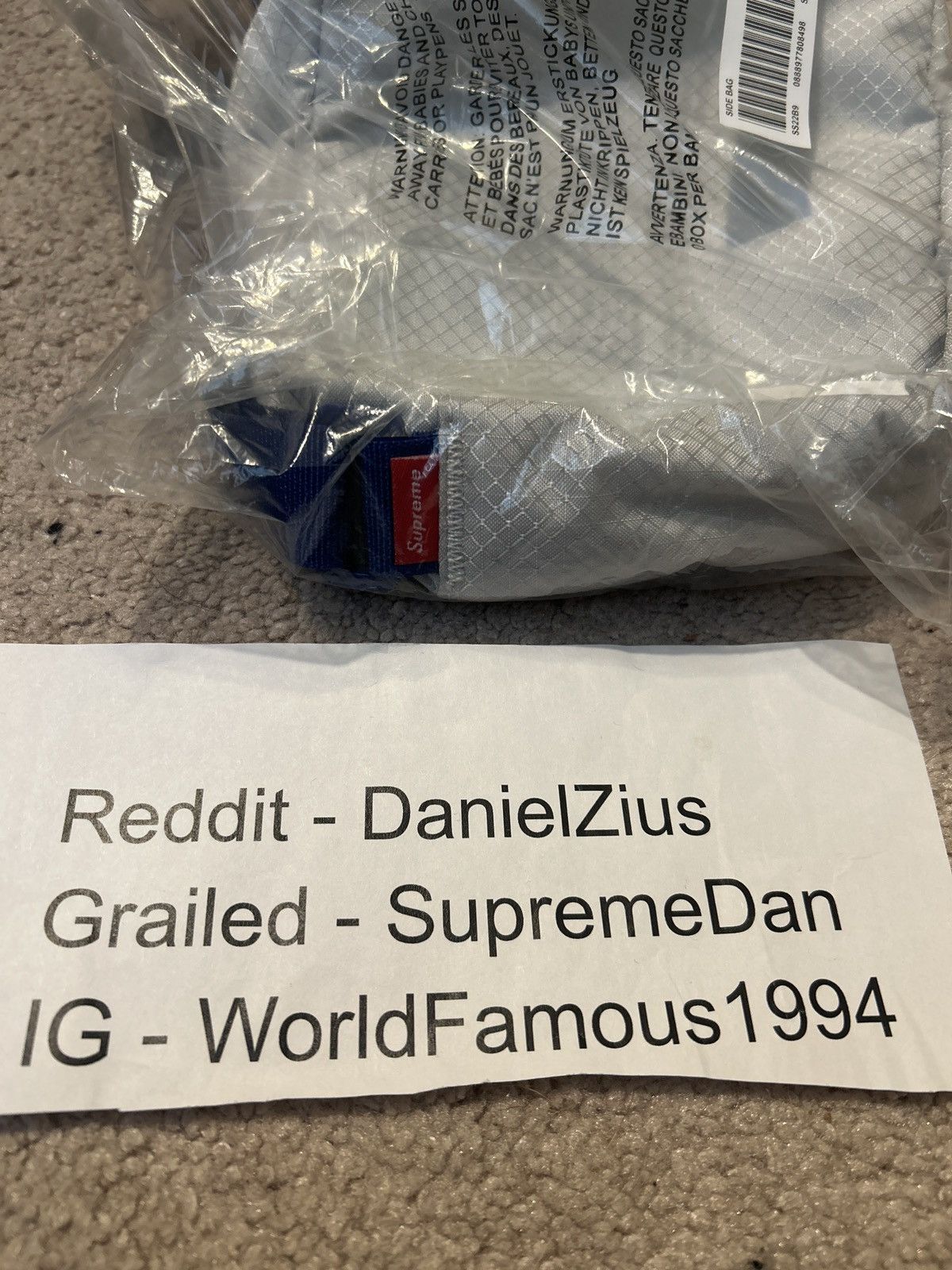Supreme Supreme Side Bag 'Silver' Size ONE SIZE - 5 Thumbnail