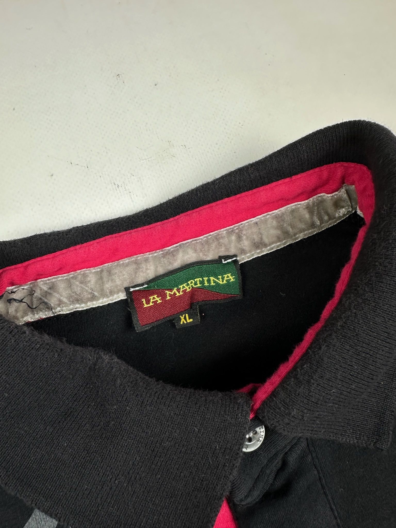 La Martina Vintage La Martina Dubai Polo Team Rugby Long Sleeve Shirt Size US XL / EU 56 / 4 - 4 Thumbnail