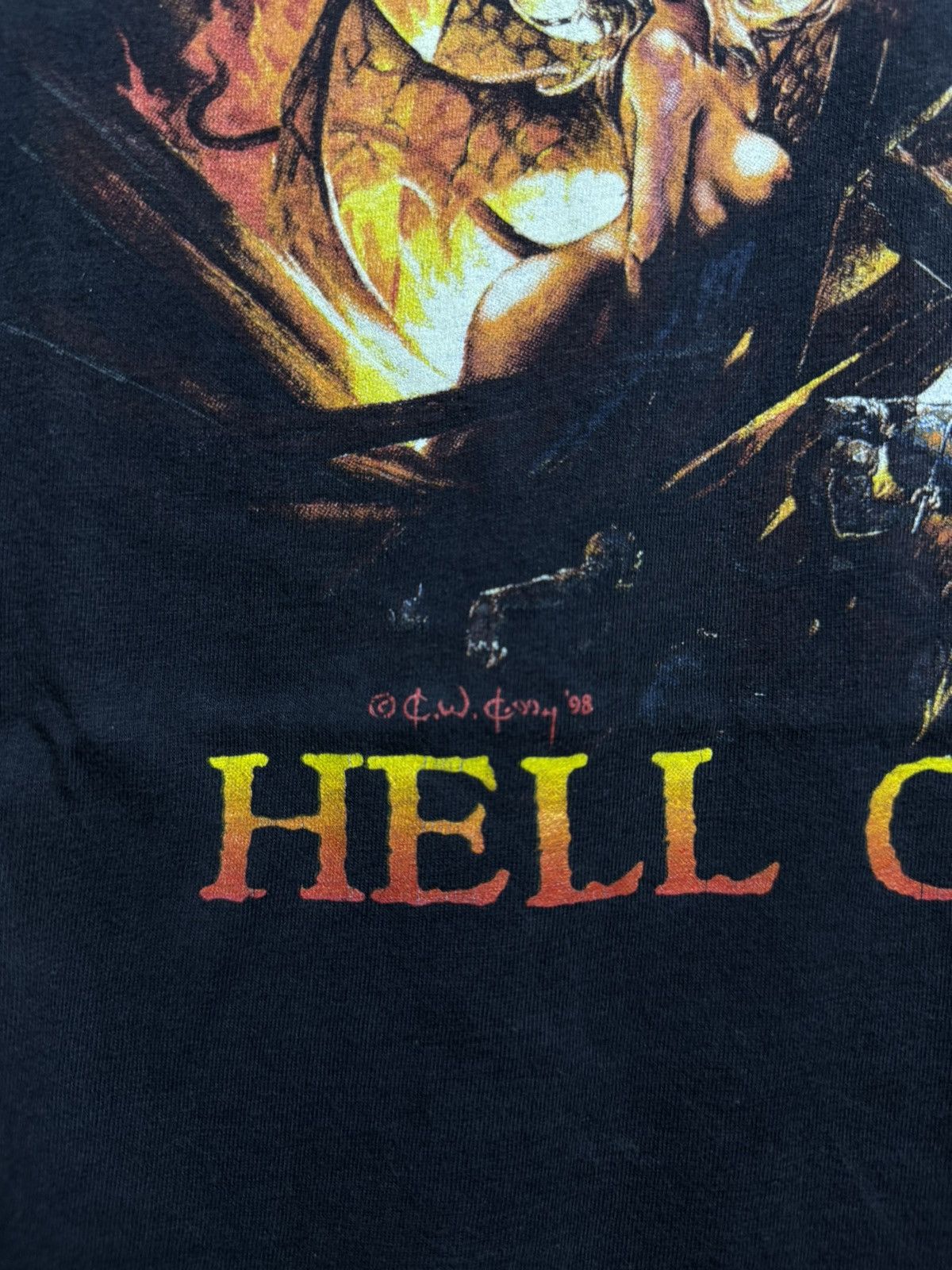 Other T-Shirt Manowar "Hell On Stage" 1998 Vintage Size US XL / EU 56 / 4 - 8 Thumbnail