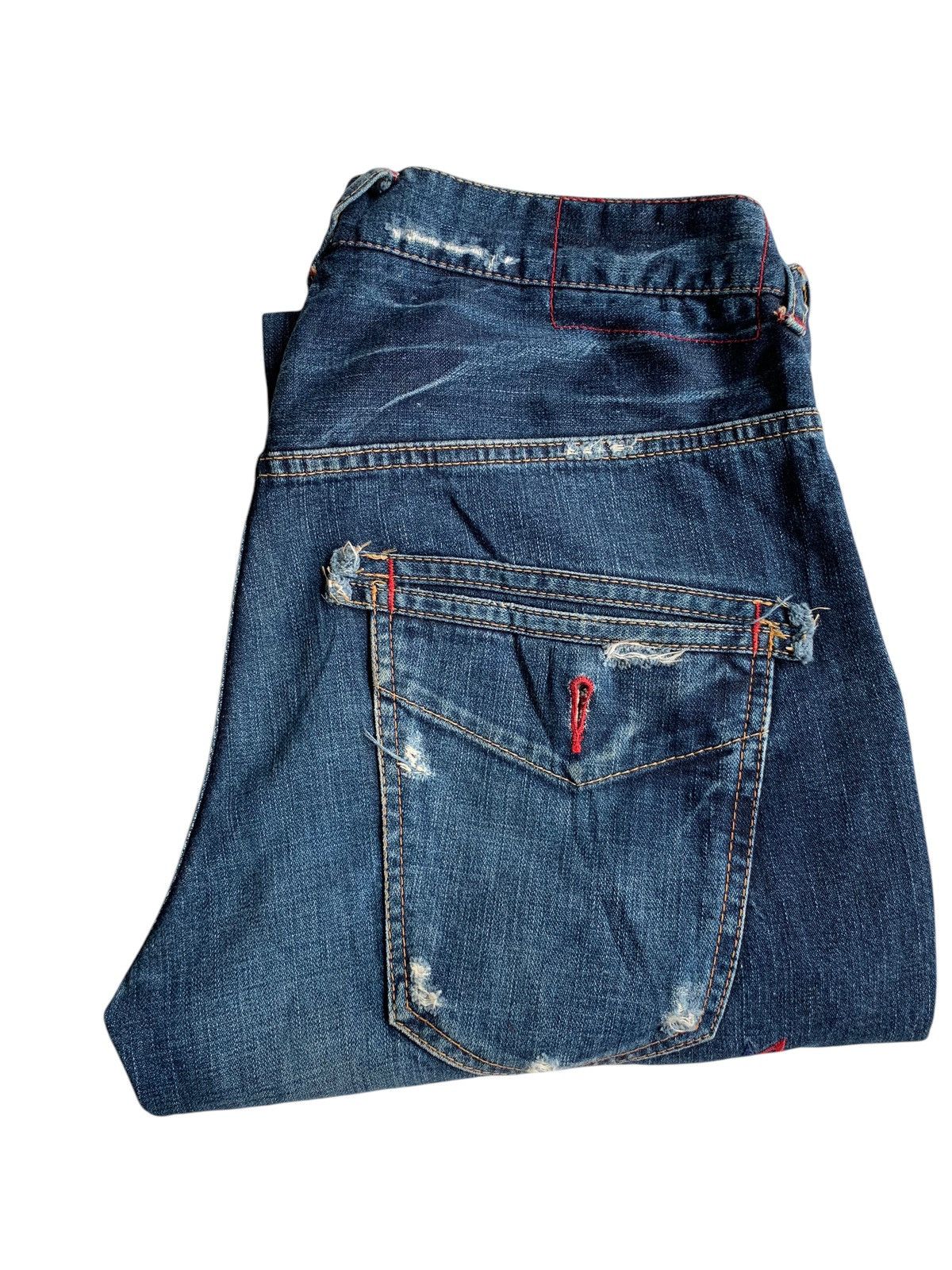 If Six Was Nine × Japanese Brand × Le Grande Bleu (L.G.B.) Japanese Blow You Mind Punk Style Denim☠️🎌 Size US 34 / EU 50 - 8 Thumbnail
