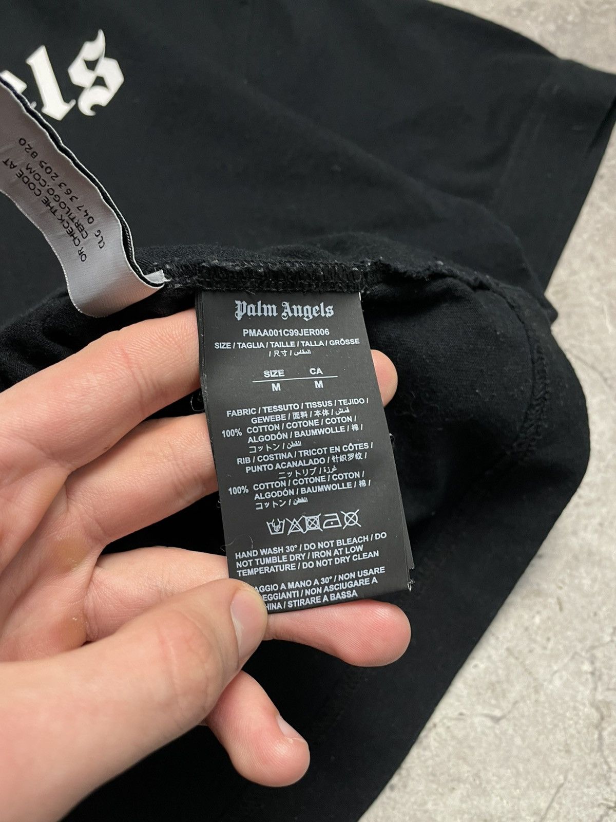 Palm Angels Palm Angels Paris Sprayed Logo T-shirt Size US M / EU 48-50 / 2 - 7 Thumbnail